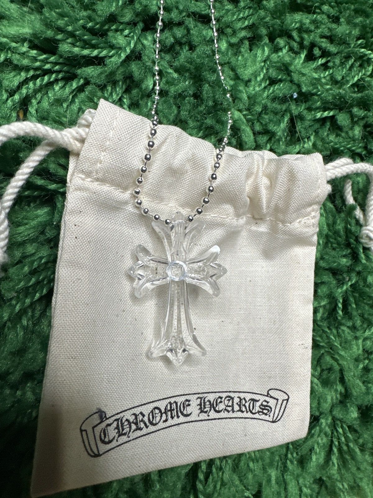 Chrome Hearts Chrome Clear Silicone Cross Pendant Size ONE SIZE - 3 Thumbnail