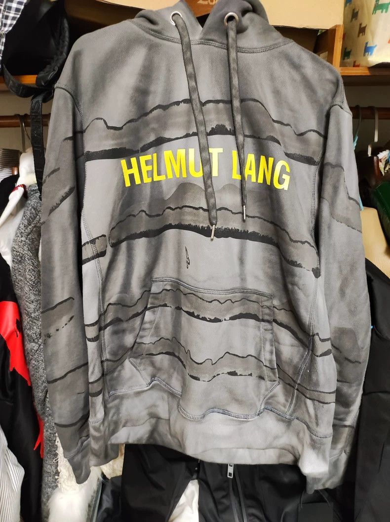 Helmut Lang Helmut Lang Dirty wash charcoal burning printing thick gram Size US M / EU 48-50 / 2 - 2 Thumbnail