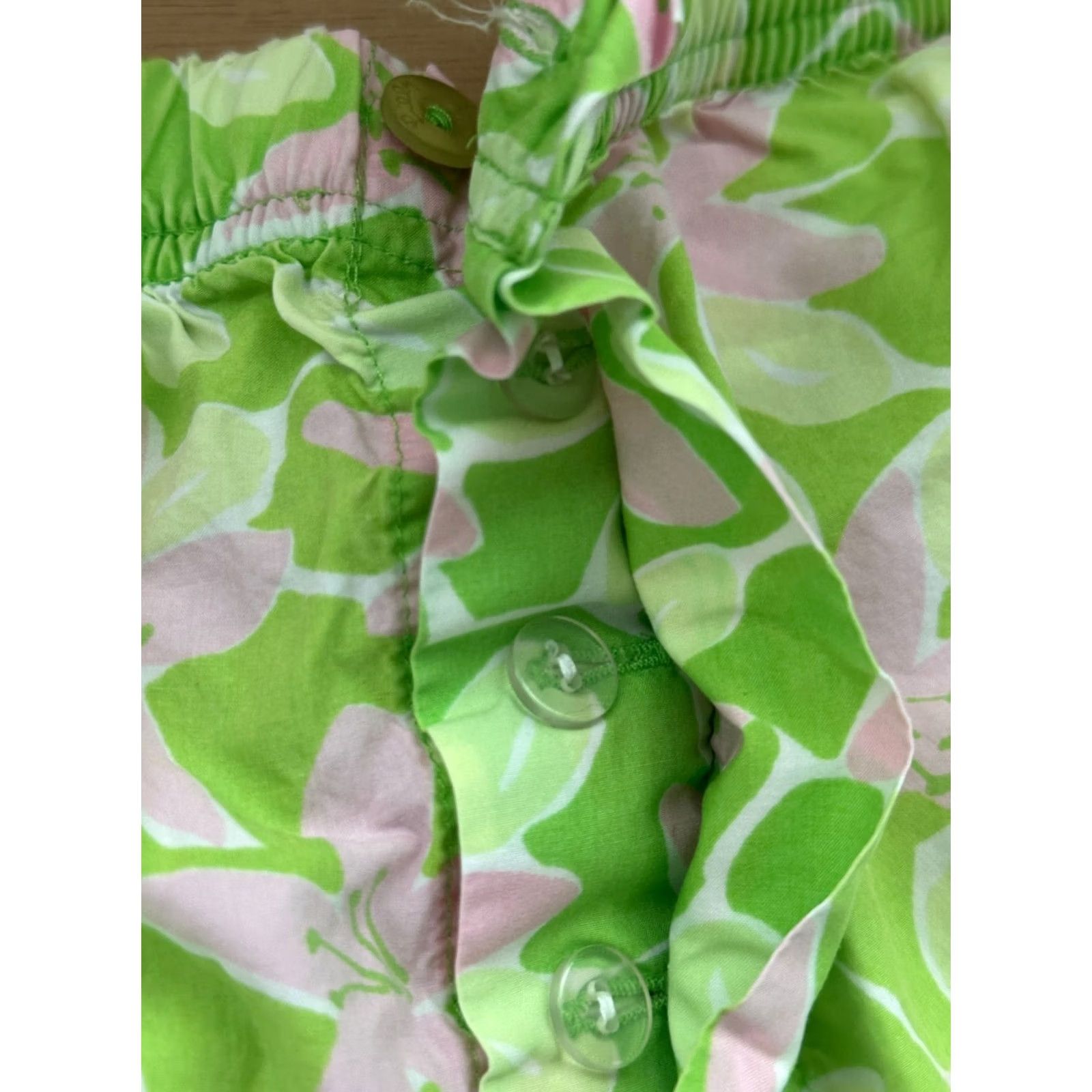 Lilly Pulitzer Lilly Pulitzer Shorts Womens Large Floral Print Green Cotton Chilean Ave Size 36" / US 14 / IT 50 - 8 Thumbnail