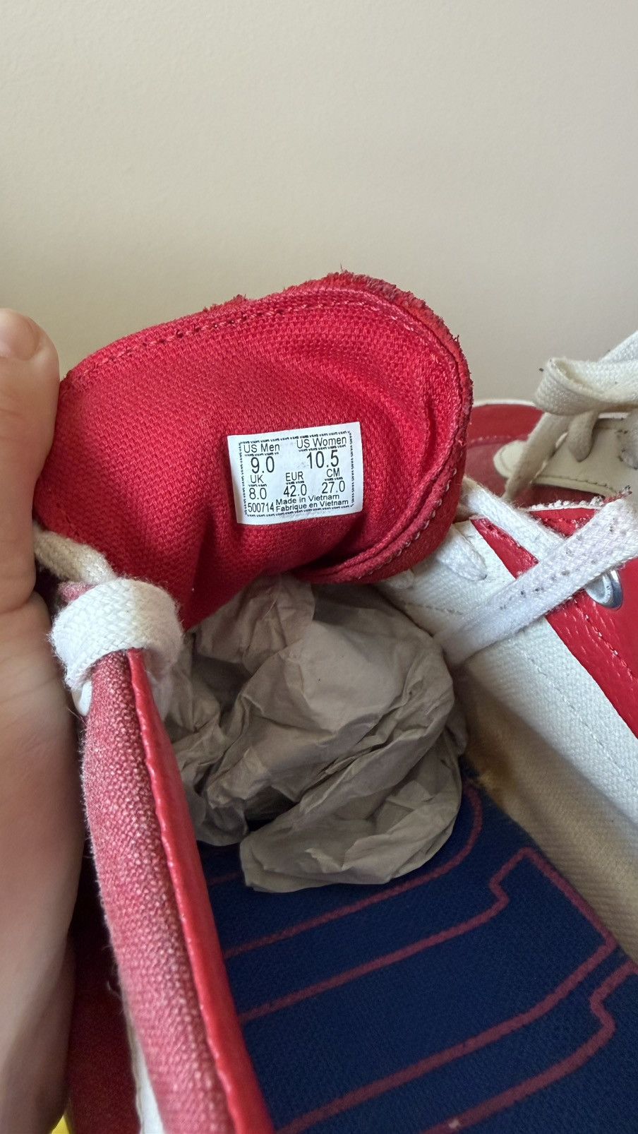 Rhude × Vans Vans x Rhude Bold Ni Sneakers – Racing Red – Size 9 Size US 9 / EU 42 - 9 Thumbnail