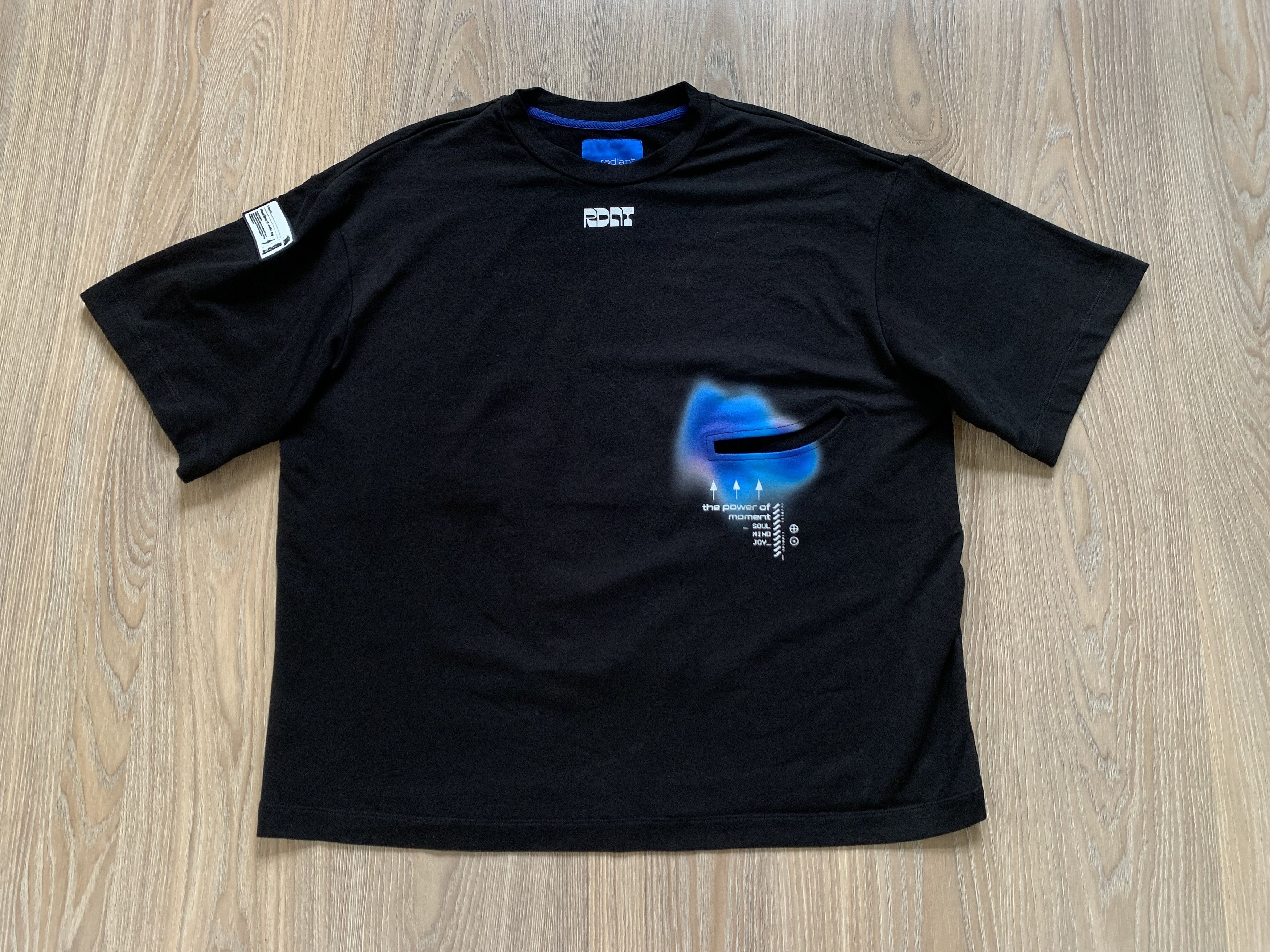 Other Radiant Oversized Black Cotton Printed T Shirt Size US XL / EU 56 / 4 - 2 Thumbnail