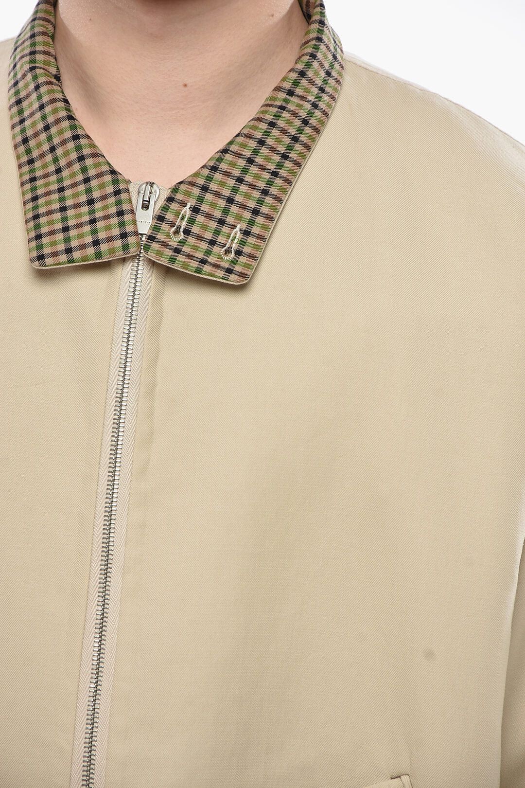 Givenchy og1mm0326 Cotton-Blend Bomber Jacket in Beige Size US S / EU 44-46 / 1 - 3 Thumbnail