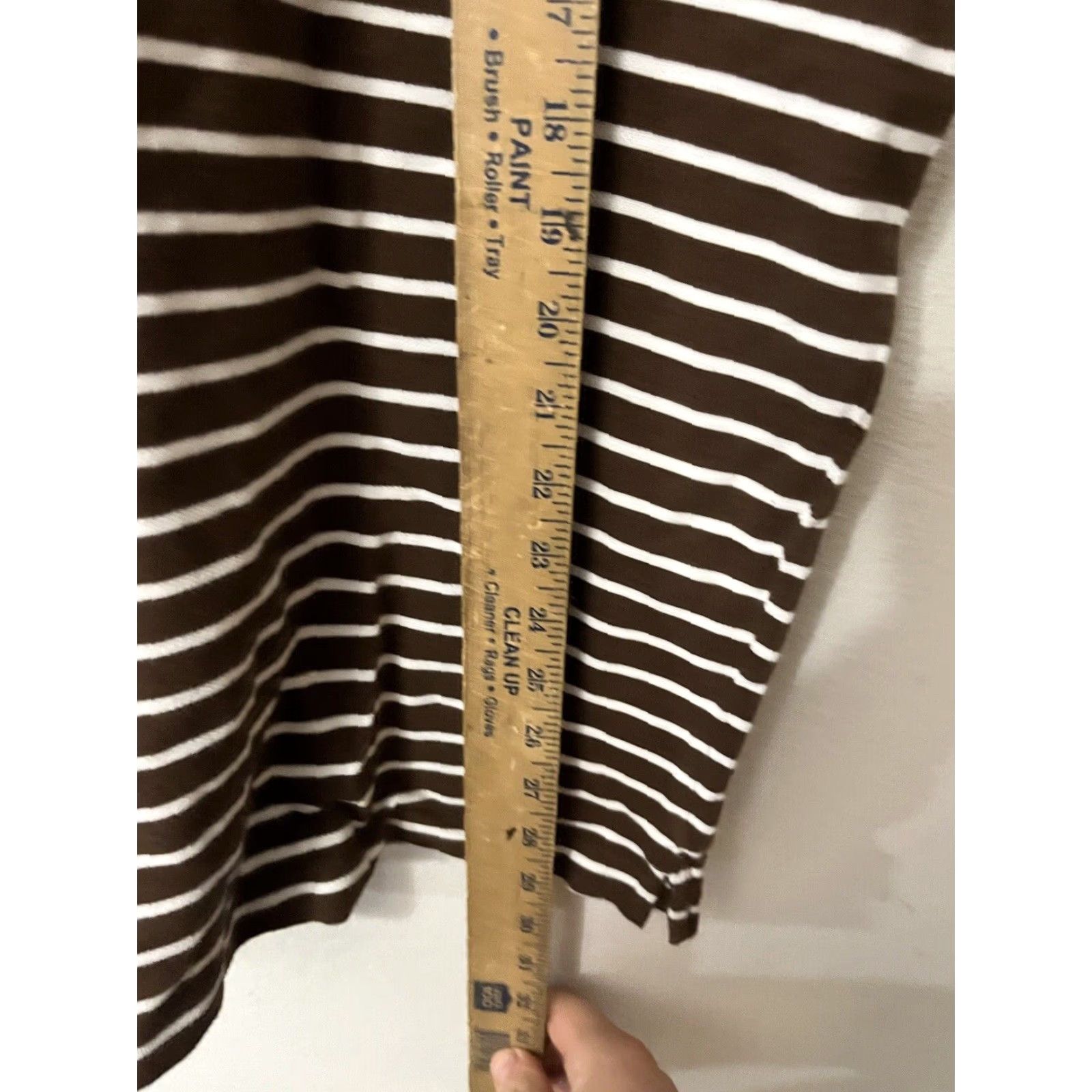 Chaps Chaps Polo Shirt Mens Large Brown Striped Short Sleeve Casual Cotton Golf Size US L / EU 52-54 / 3 - 6 Thumbnail