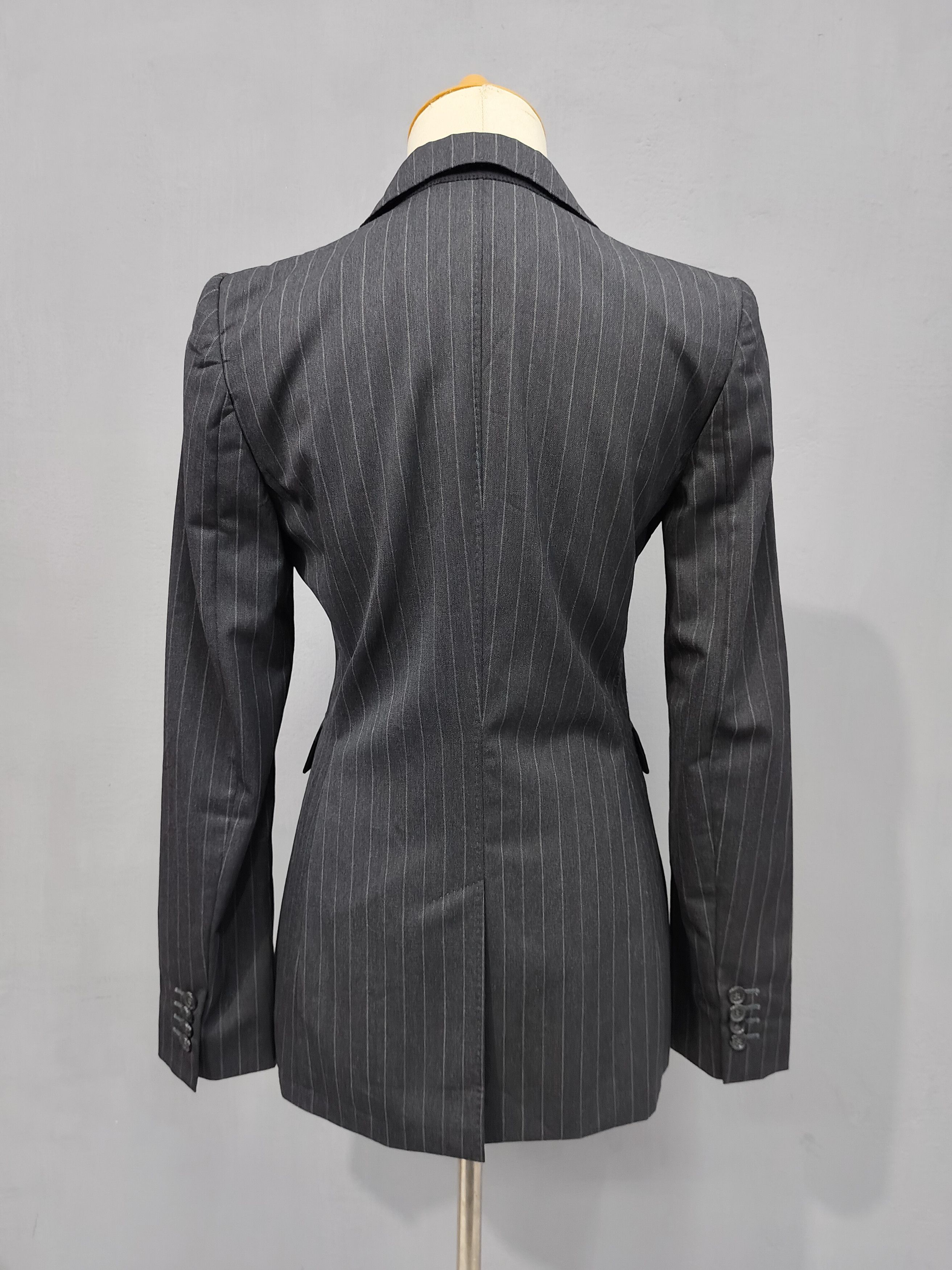 Dolce & Gabbana 00s Dolce Gabbana- Sharp Tailoring Pinstripe Slim Blazer Set Size M / US 6-8 / IT 42-44 - 6 Thumbnail