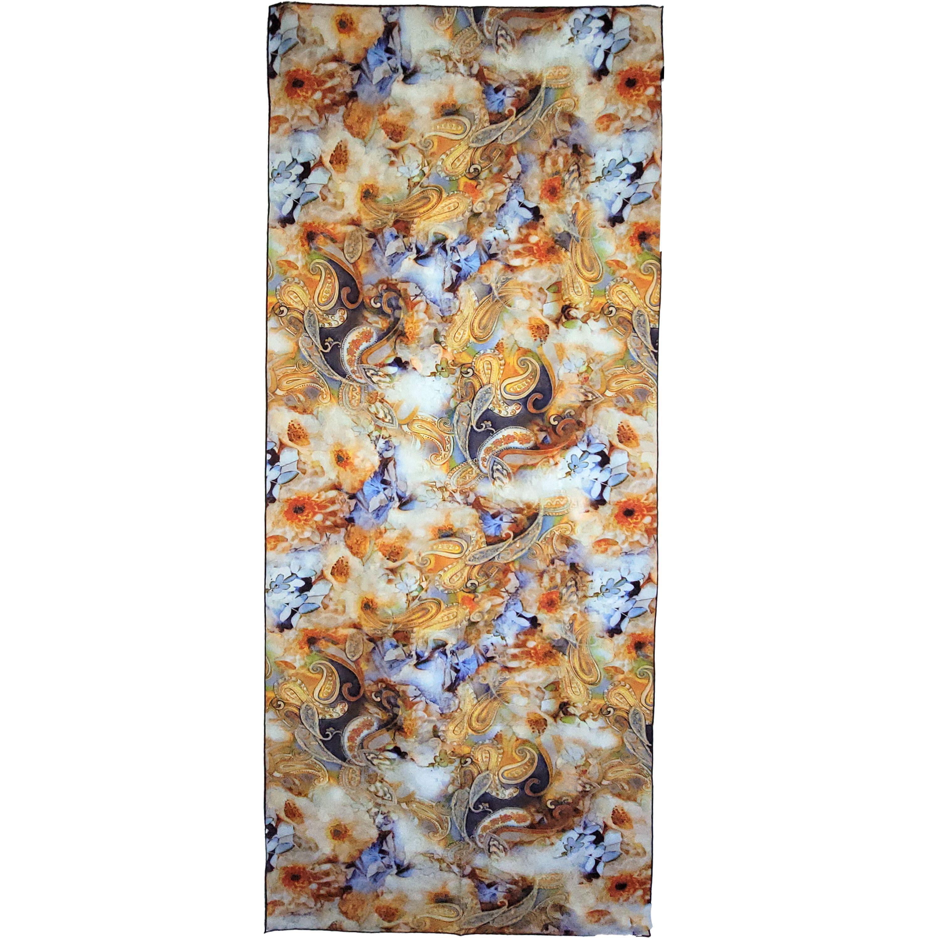 Other NWT Double-Sided Silk Scarf 27"x70" Long Rectangle Wrap 3329 Size ONE SIZE - 2 Thumbnail