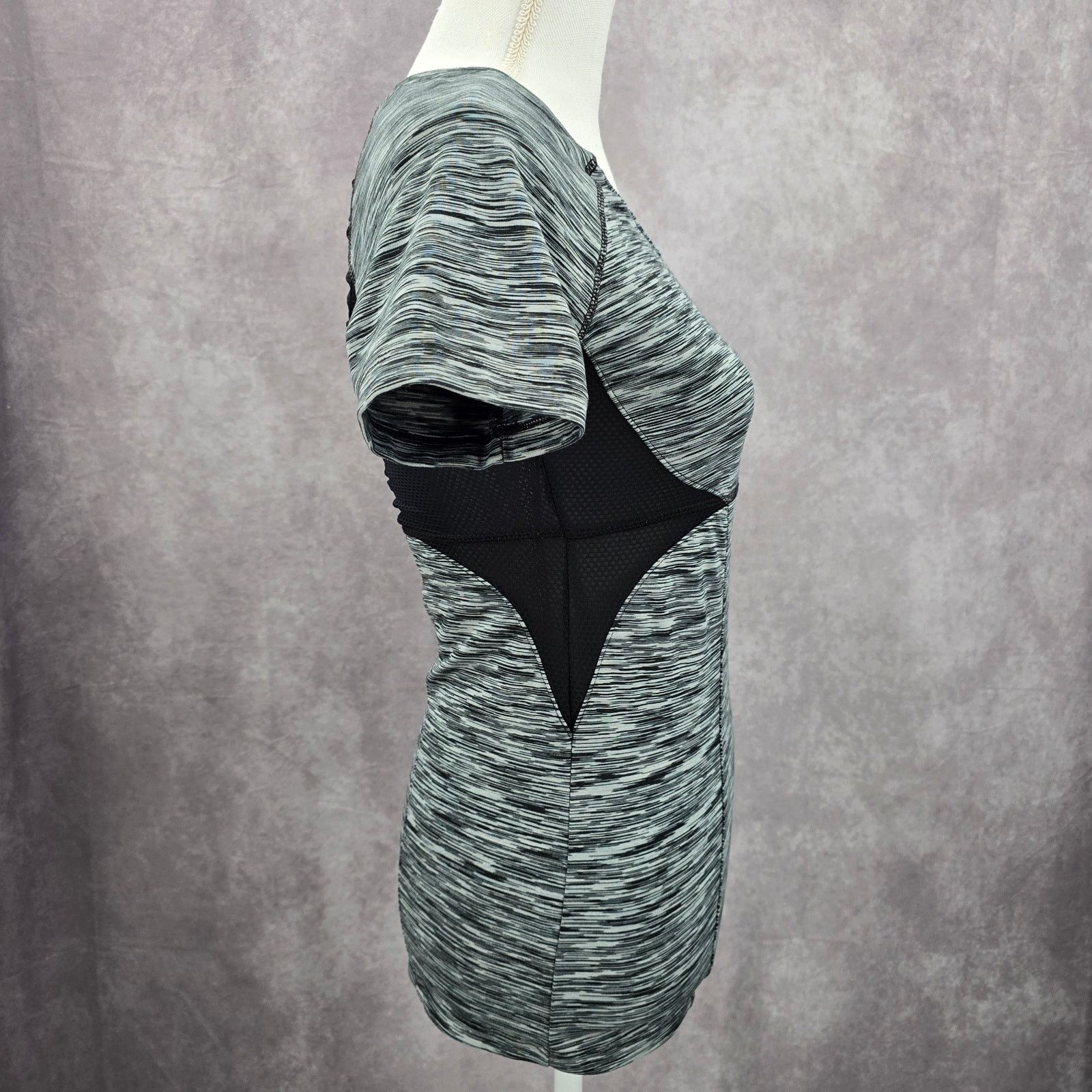 Other Soybu Gray Black Active Performance Tshirt Top Extra Small Size XS / US 0-2 / IT 36-38 - 3 Thumbnail