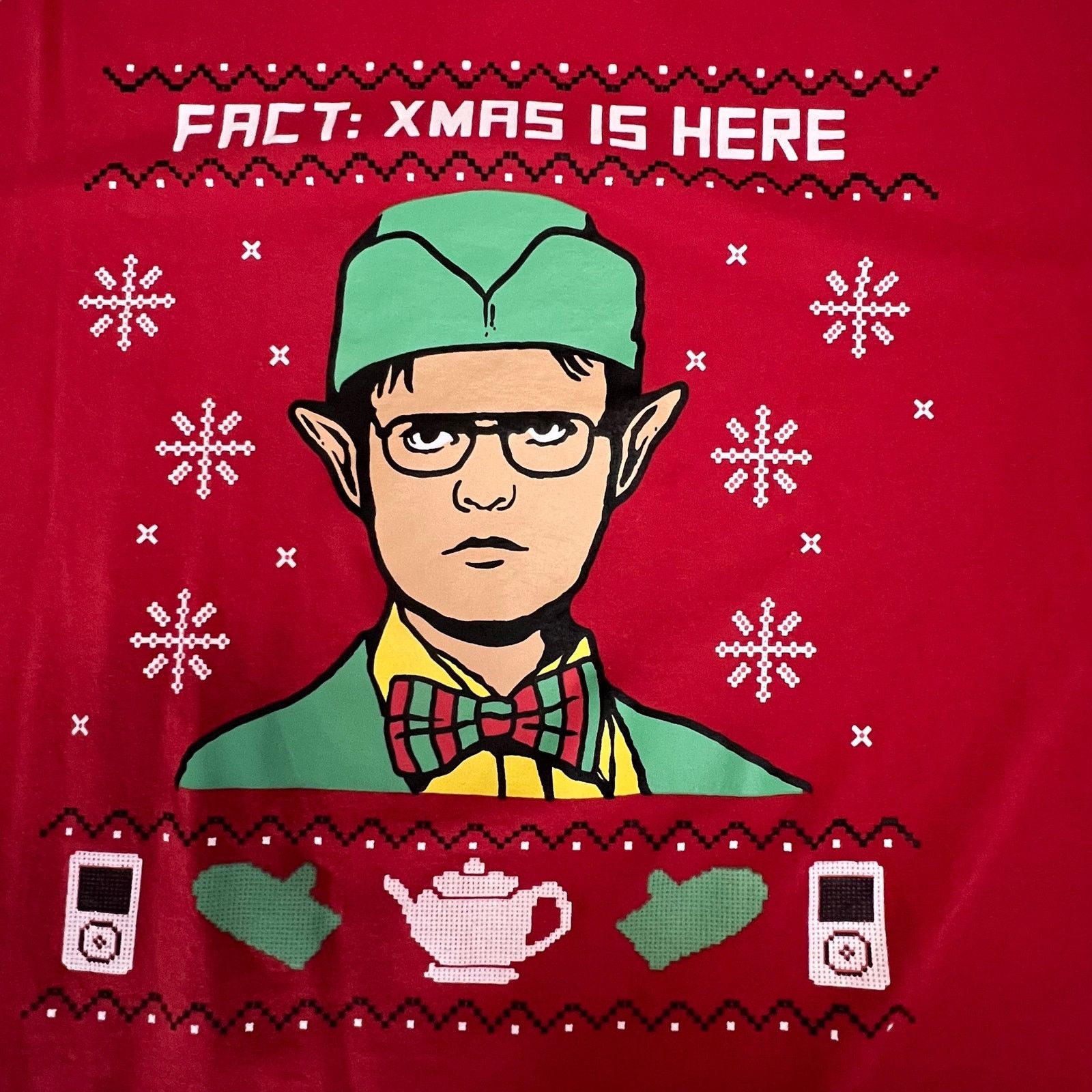 Other The Office Christmas Shirt 2X Dwight Schrute Fact Red Tee Size US XXL / EU 58 / 5 - 2 Thumbnail