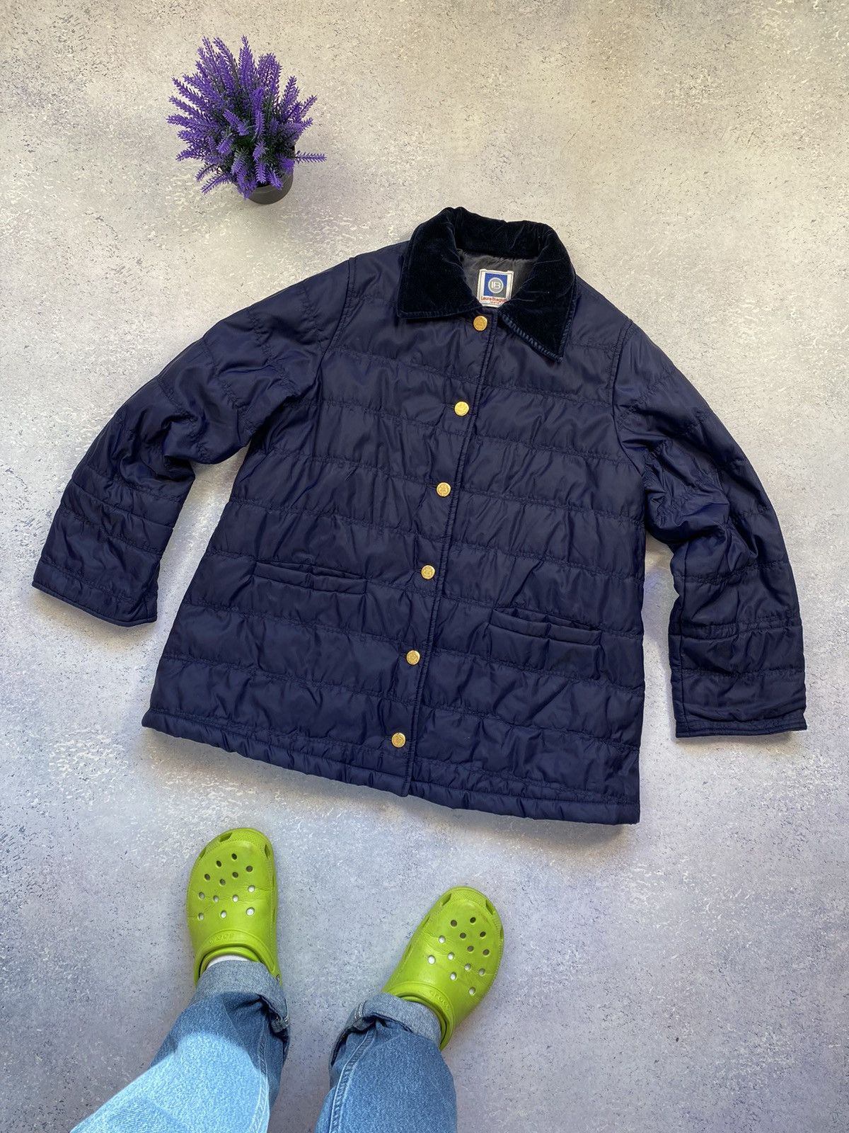 Laura Biagiotti Laura Biagiotti Jeans Women’s Monogram Blue Jacket Size 42 Size M / US 6-8 / IT 42-44 - 1 Thumbnail