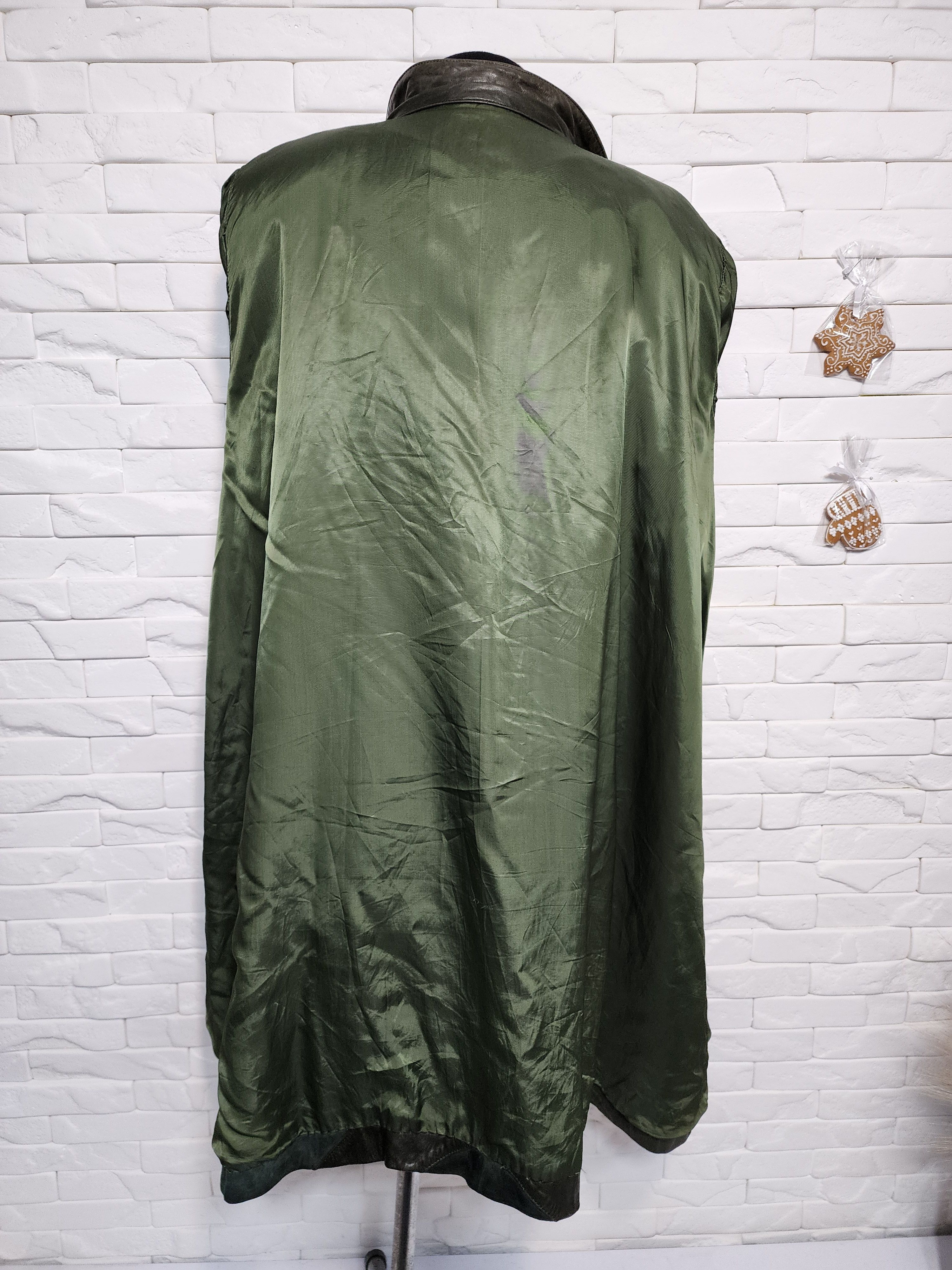 Other Green Leather Jacket: Womrn's Button Coat Size 3XL / US 20-22 - 7 Thumbnail