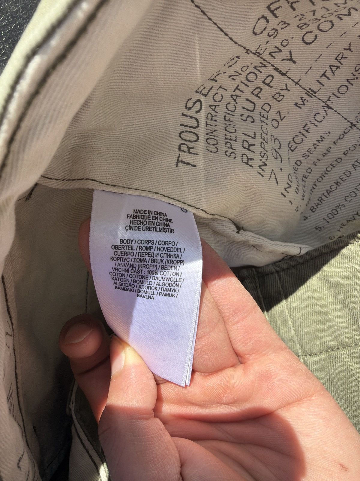 RRL Ralph Lauren RRL OFFICER CHINO Size US 29 - 6 Thumbnail