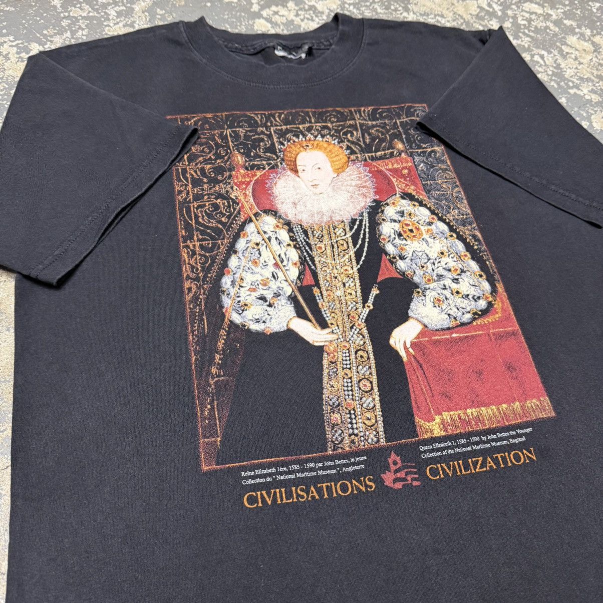 Vintage Vintage Queen Elizabeth 1 Vivienne WestWood Civilization Size US L / EU 52-54 / 3 - 8 Thumbnail