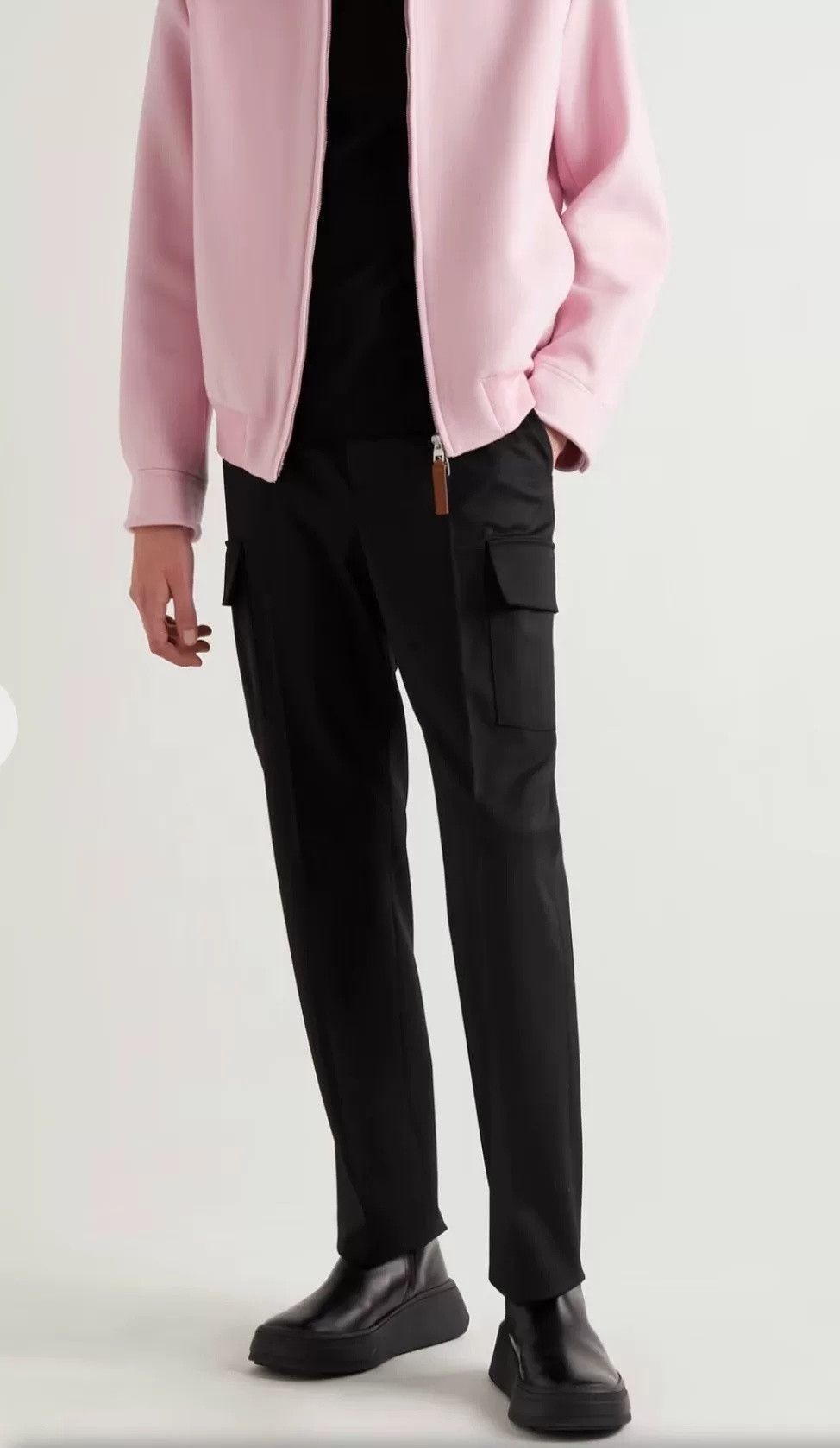 Valentino Valentino Black Straight-Leg Relaxed Cargo Pants Size US 30 / EU 46 - 1 Thumbnail