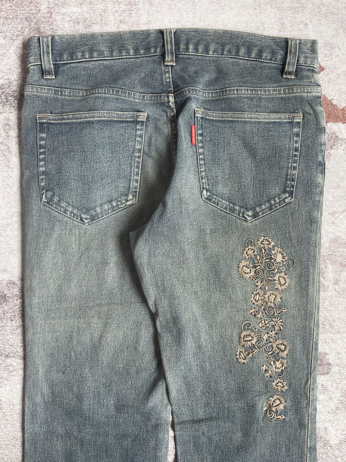 If Six Was Nine × Le Grande Bleu (L.G.B.) × Tornado Mart Vintage Tornado Mart Tribal Denim Pants Size US 31 - 4 Thumbnail