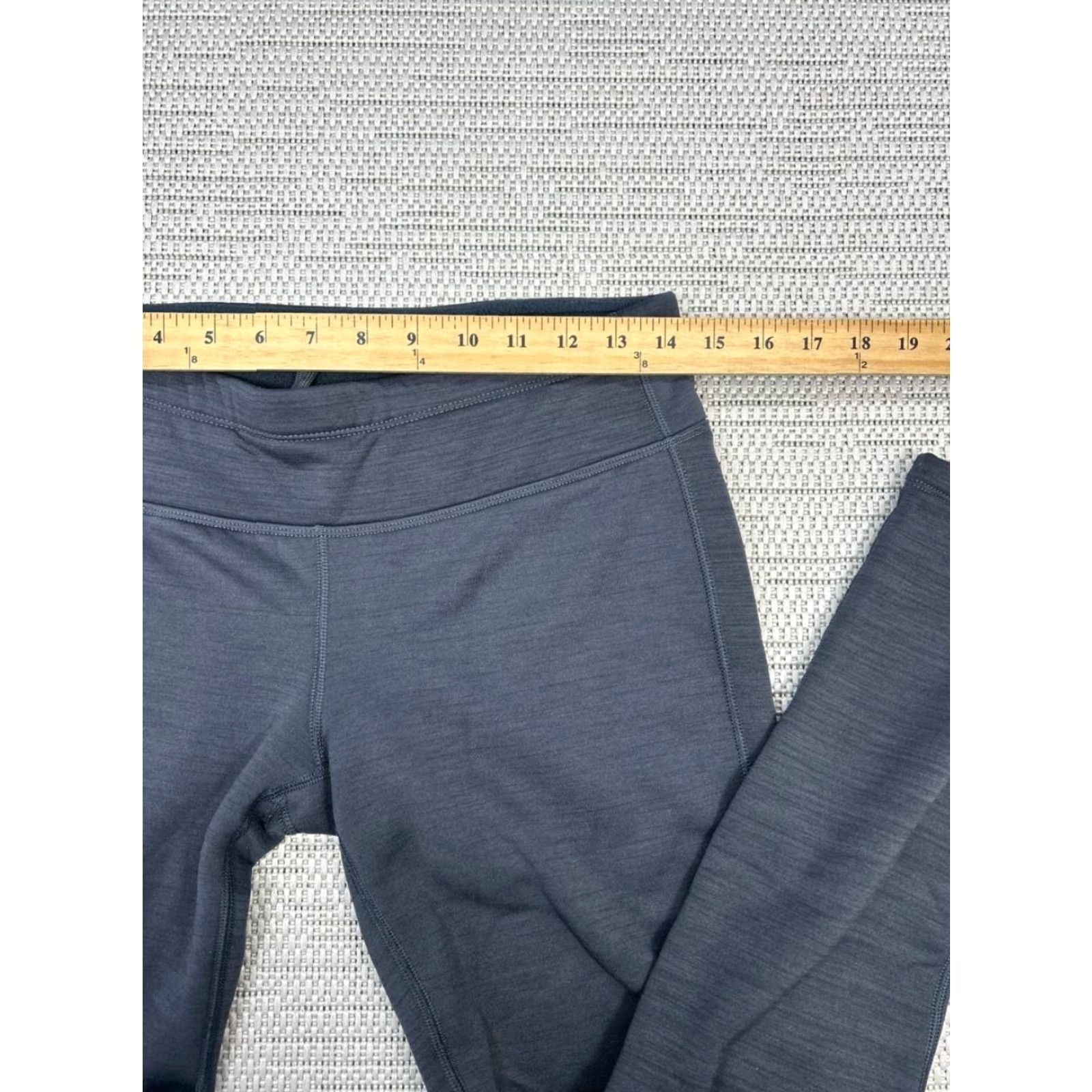 Athleta Athleta Leggings Womens M Gray Fleece Lined Low Rise Skinny Athleisure Size 32" / US 10 / IT 46 - 4 Thumbnail