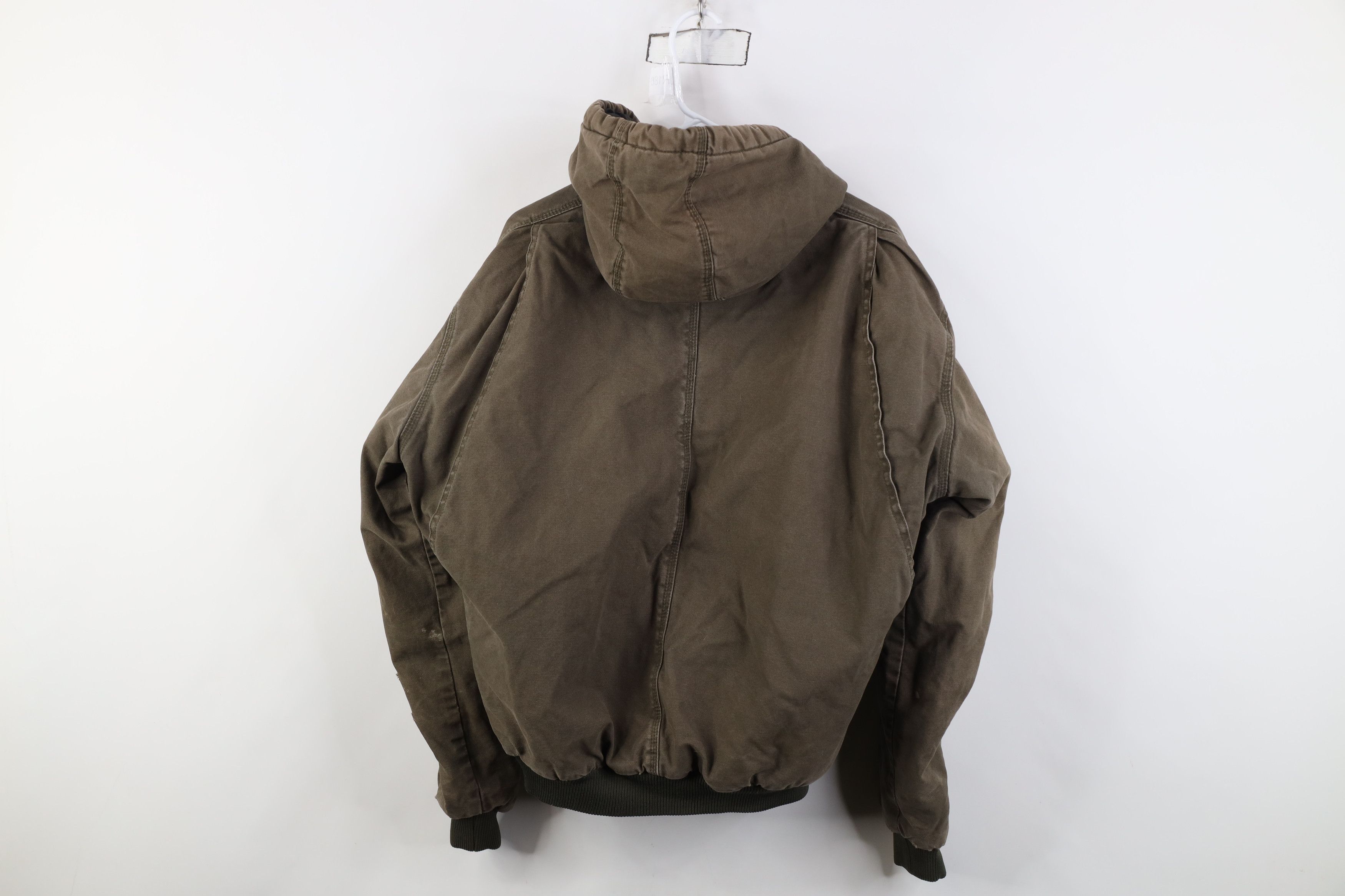 Vintage Vintage Y2K Streetwear Quilted Canvas Hooded Jacket Green Size US M / EU 48-50 / 2 - 15 Thumbnail