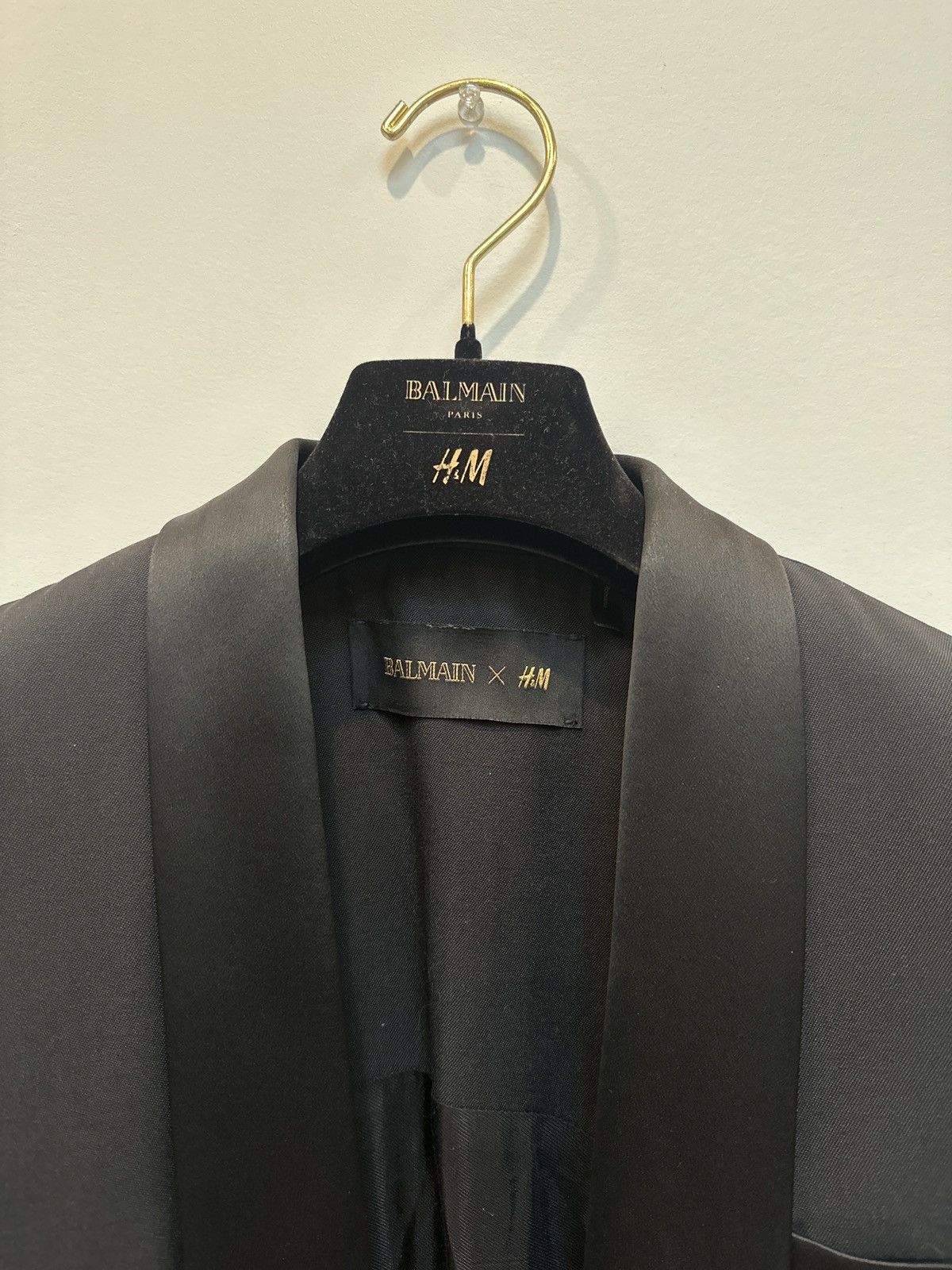Balmain × H&M Sleeveless Tuxedo Open Blazer Size 38R - 7 Thumbnail