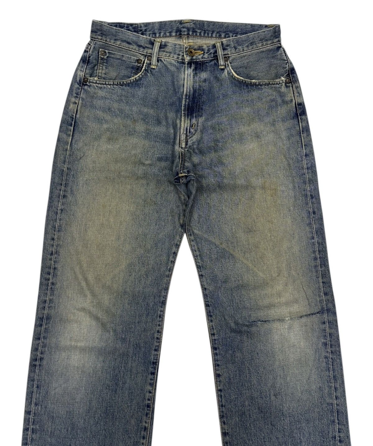Edwin 🔥EDWIN 505X SELVEDGE BAGGY JEANS DISTRESSED DENIM Size US 33 - 3 Thumbnail