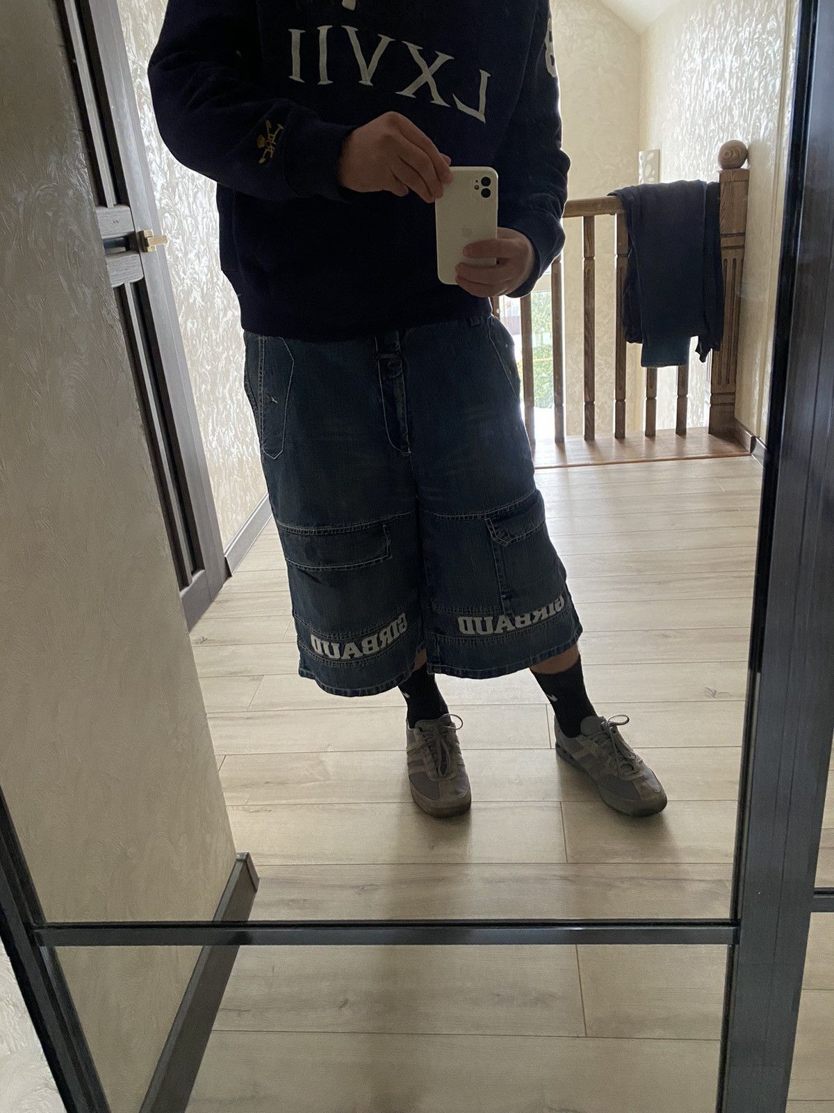 Marithe + Francois Girbaud Vintage Crazy Denim Marithe Francois Girbaud Baggy Shorts Size US 38 / EU 54 - 1 Thumbnail