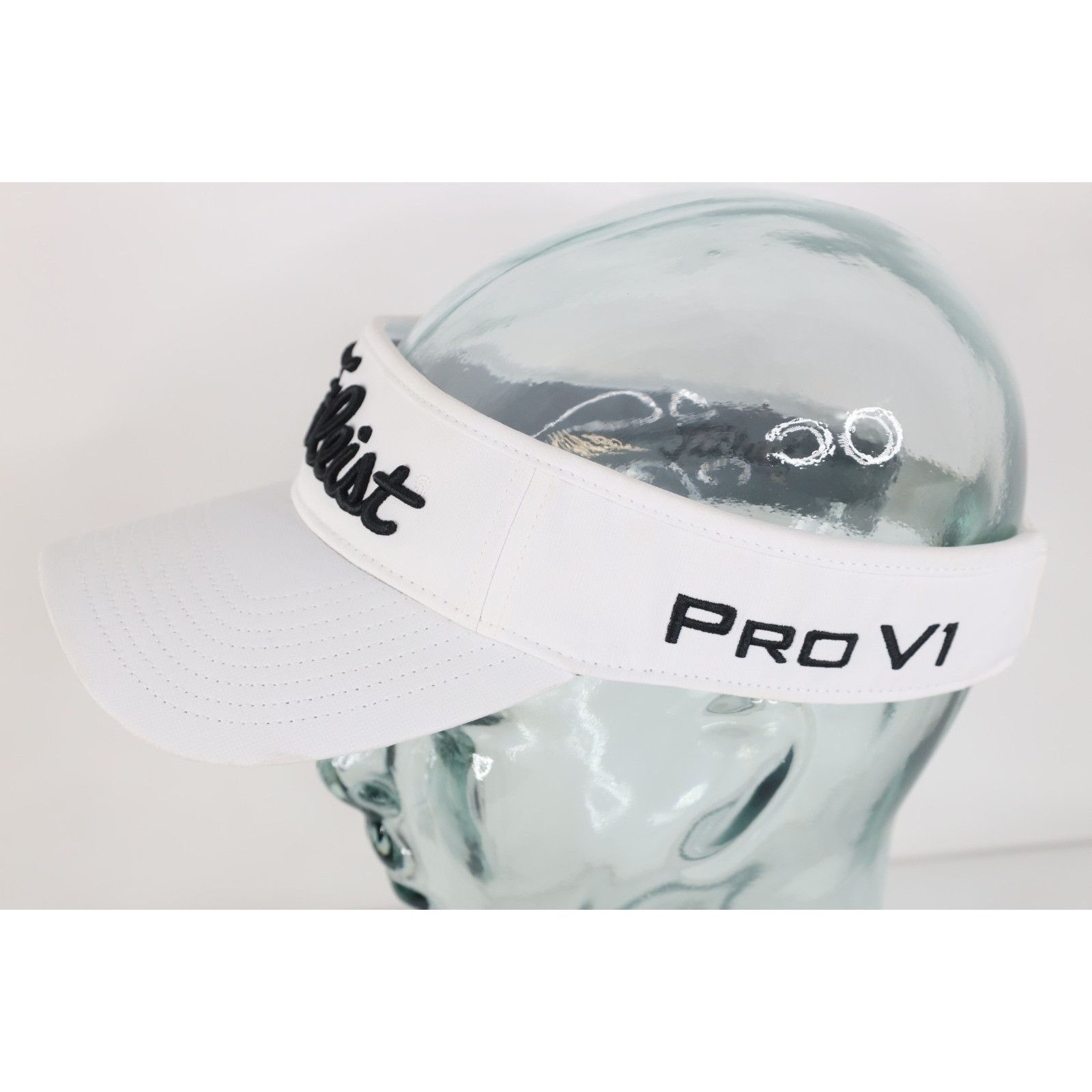 Titleist Titleist x FootJoy Pro V1 Spell Out Golfing Golf Visor Hat Size ONE SIZE - 3 Thumbnail