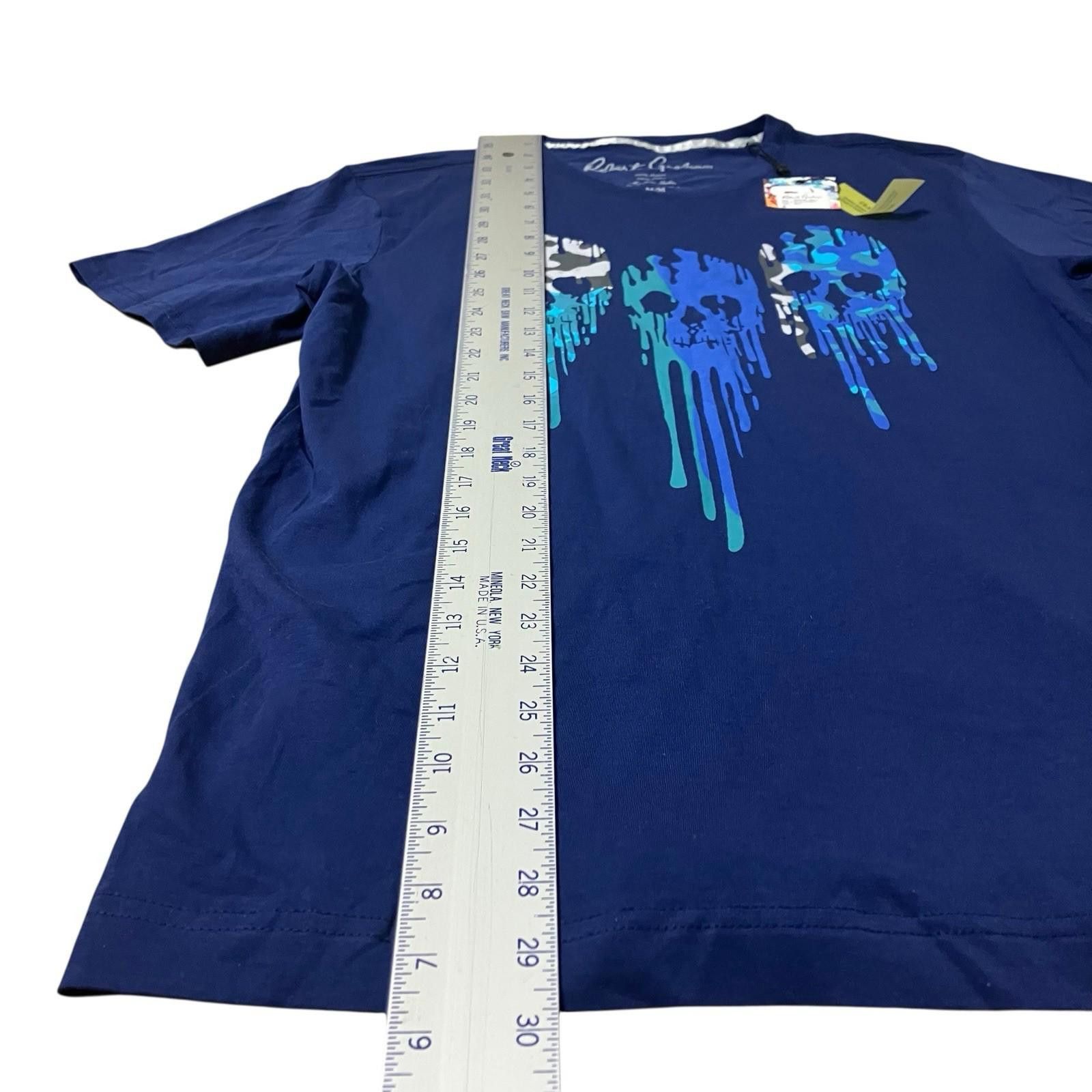 Robert Graham Robert Graham T-Shirt Mens M Darien Skull Dripping Halloween Size US M / EU 48-50 / 2 - 3 Thumbnail