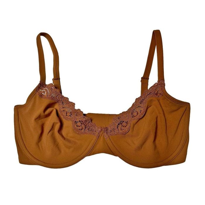 Fits Everybody Lace Scoop Bralette - Bronze