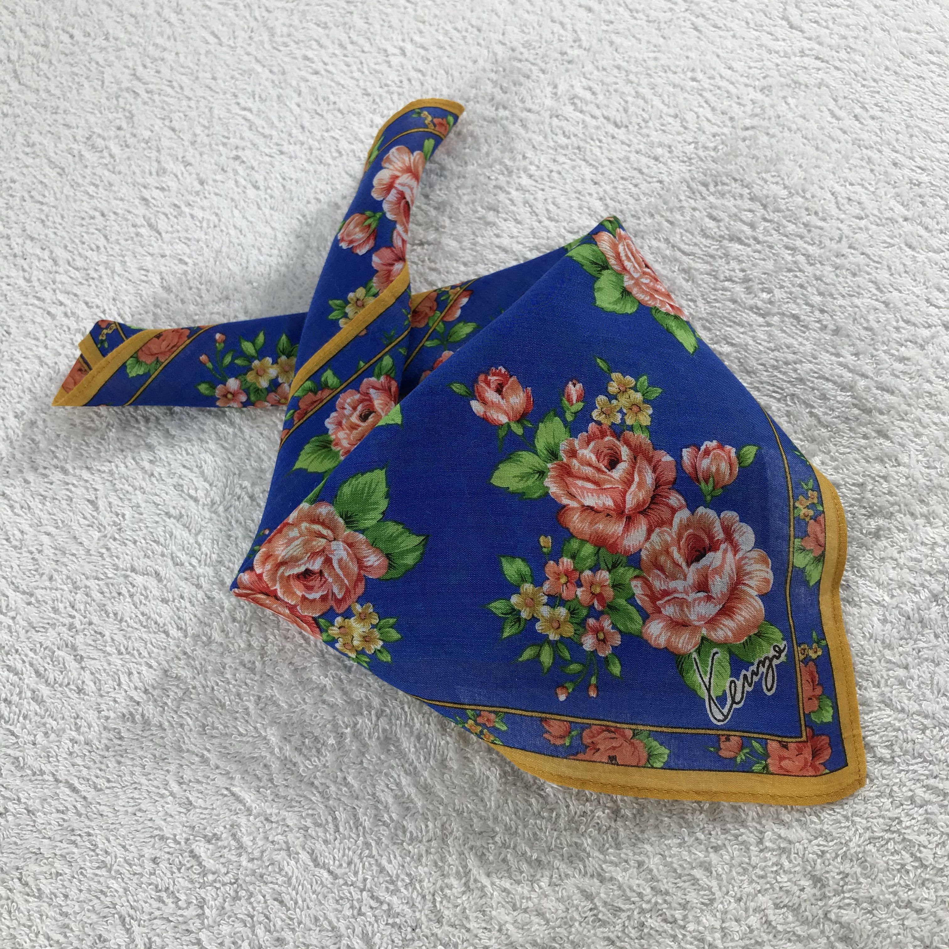 Kenzo × Vintage Kenzo Bandana / Handkerchief / Neckerchief - S190 Size ONE SIZE - 4 Thumbnail