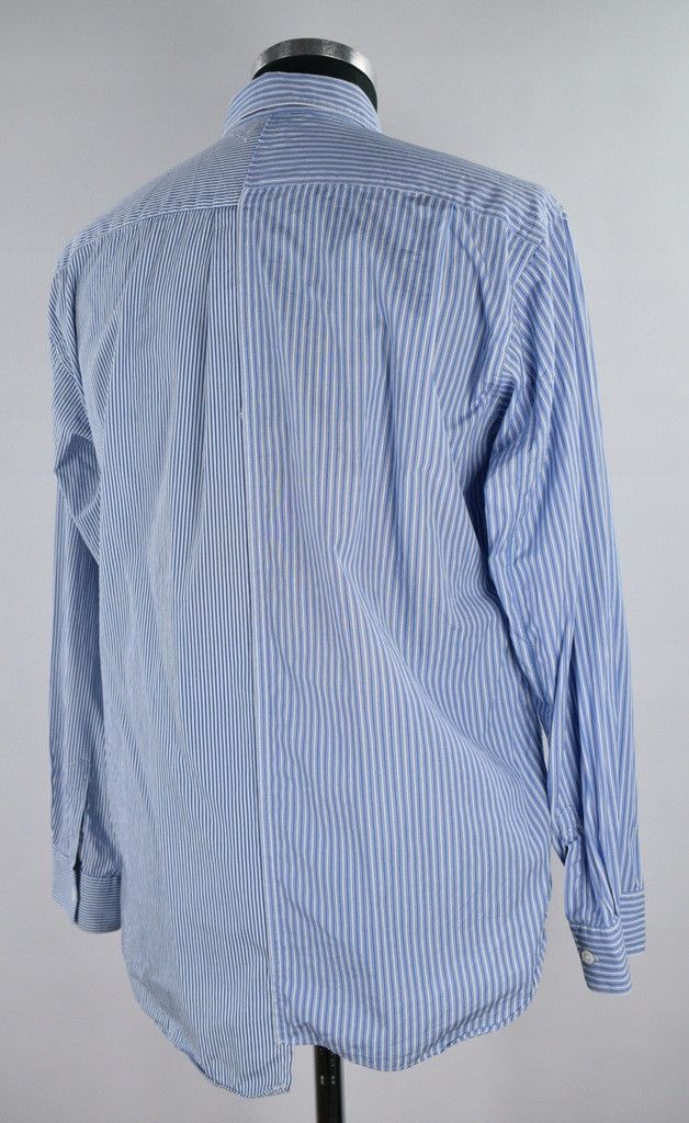 Comme des Garcons SHIRT [L] Striped Patchwork Shirt (SS09) Size US L / EU 52-54 / 3 - 9 Thumbnail