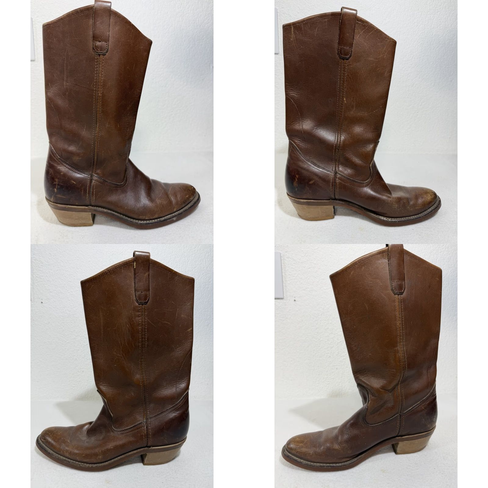 Arrow VINTAGE Red Wing Shoes Boots Men’s 8.5N Brown Leather Pull-On Western Cowboy Mids Size US 9 / EU 42 - 8 Thumbnail