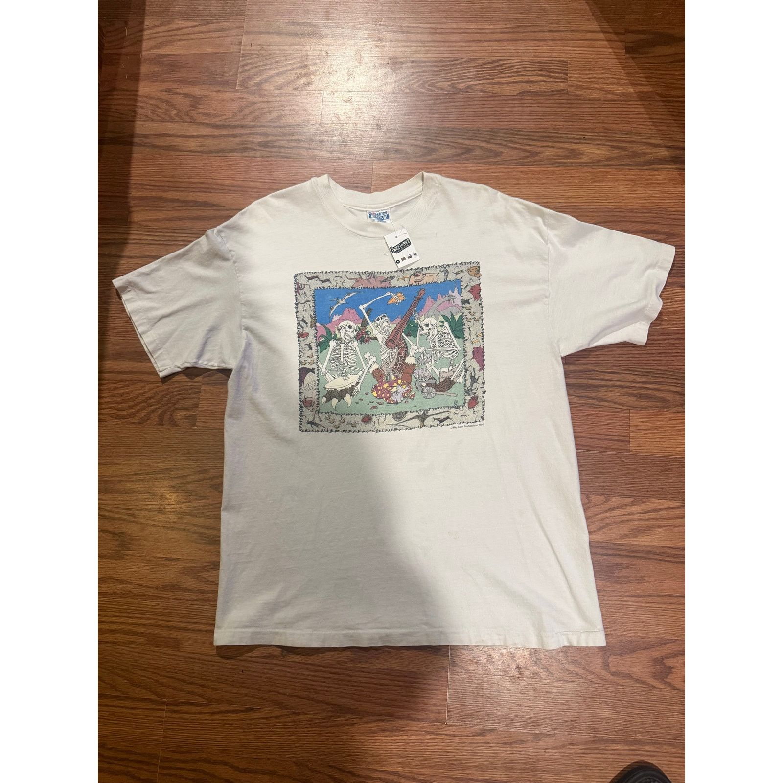 Hanes 1991 Boneheadz Cavemen Skeletons Size Large Size US L / EU 52-54 / 3 - 1 Thumbnail