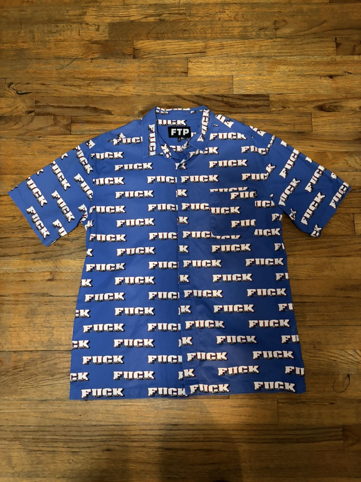 Fuck The Population FTP FUCK EVERYONE BUTTON UP Size US M / EU 48-50 / 2 - 1 Thumbnail
