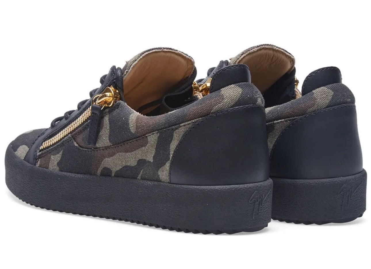 Giuseppe Zanotti Giuseppe Zanotti Cow Hair Low Top Sneakers In Camo/Black US8 Size US 7 / EU 40 - 6 Thumbnail