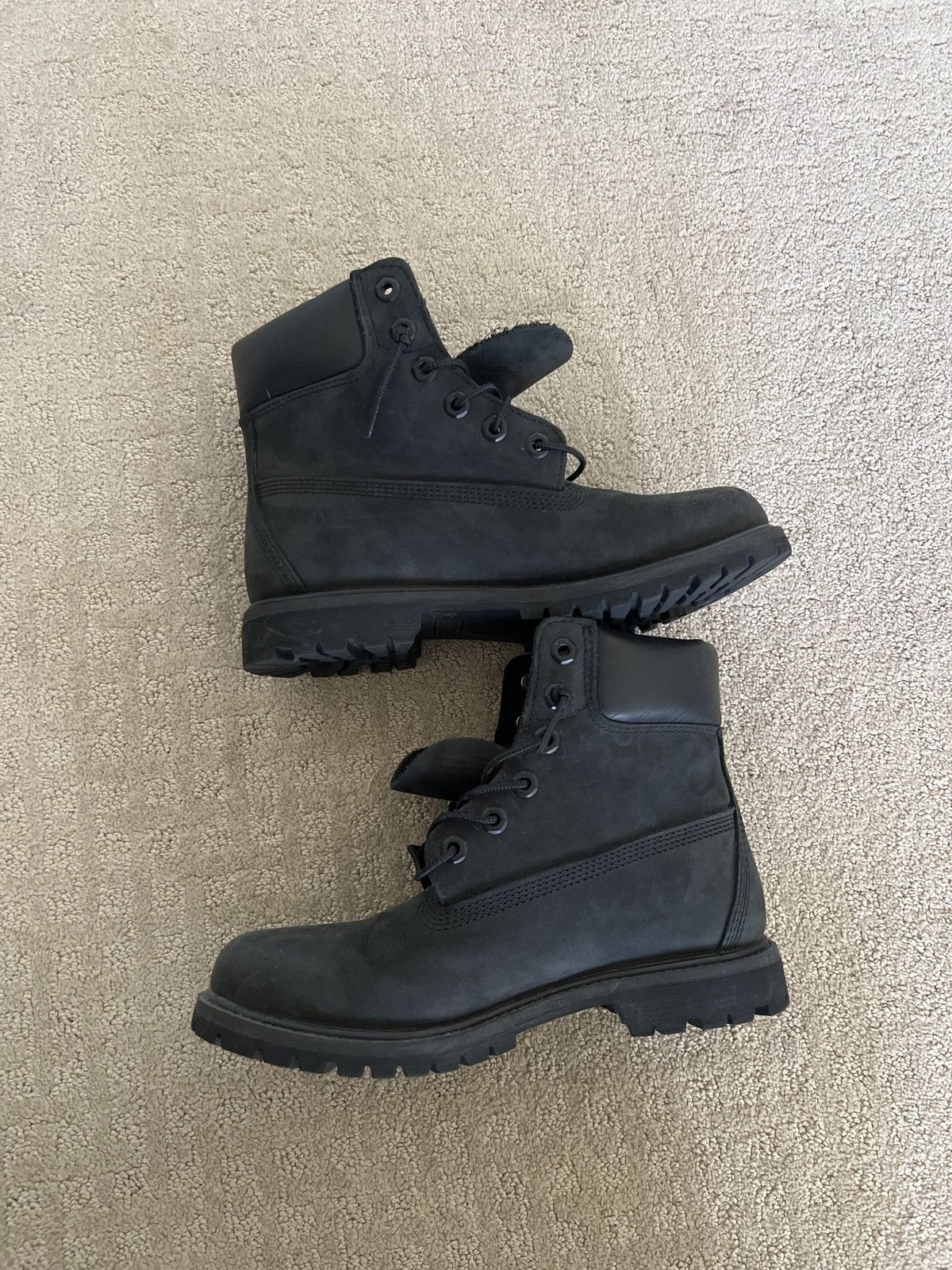 Designer Black Timberland Premium 6-inch Boots Size 7.5 Size US 6 / EU 39 - 1 Thumbnail