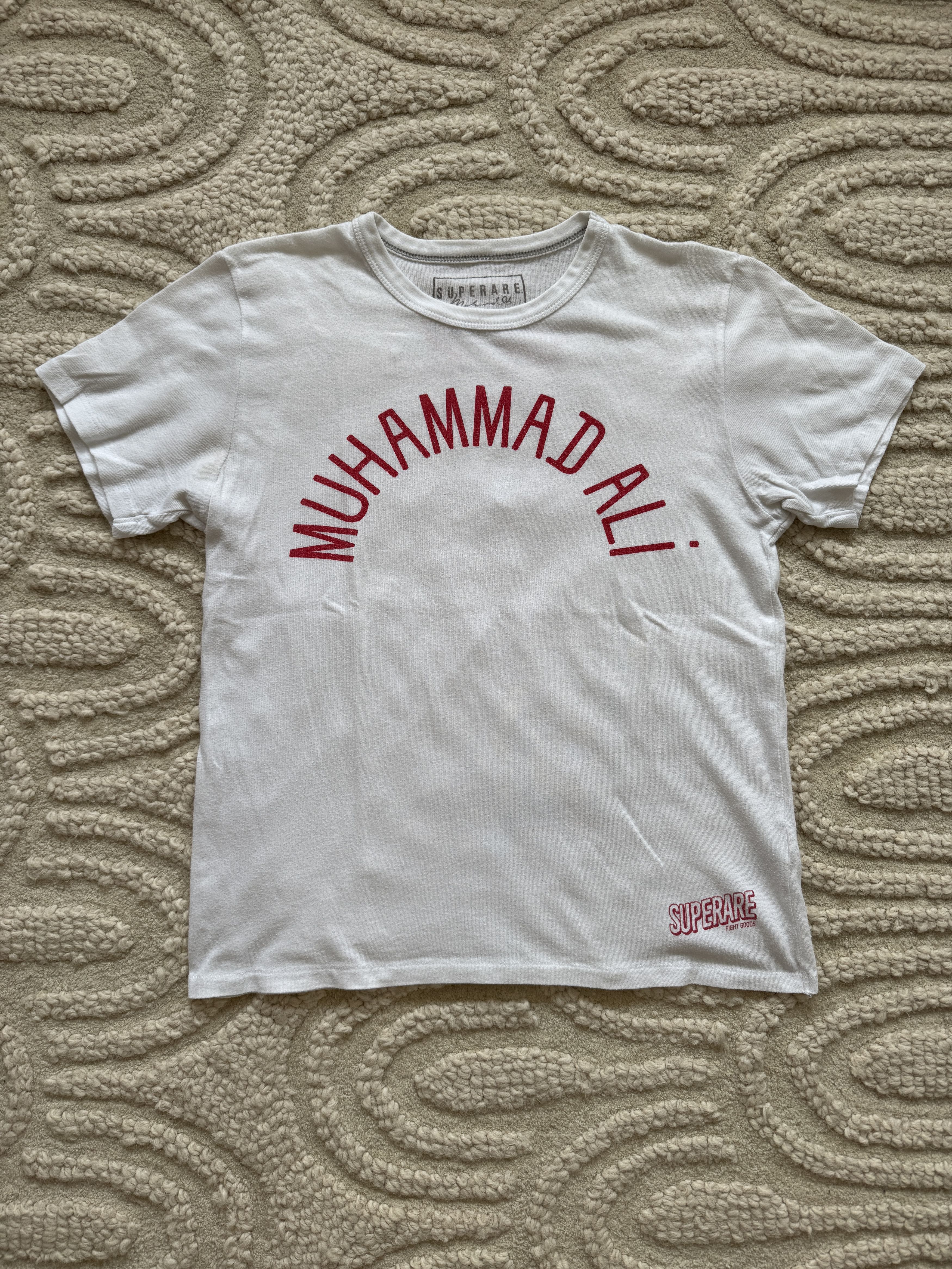 Vintage Superare Muhammad Ali White T-Shirt Size US S / EU 44-46 / 1 - 1 Thumbnail