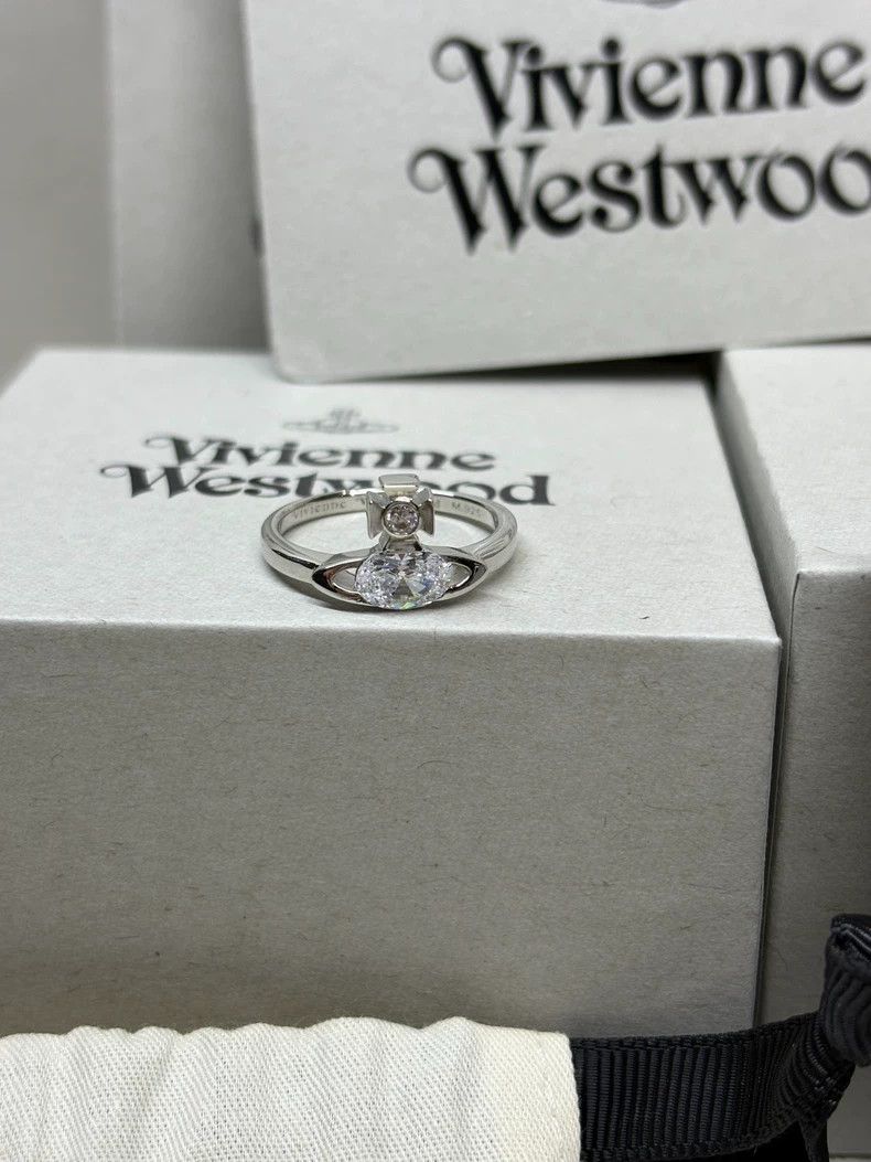 Vivienne Westwood Vivienne Westwood Stellated Diamond Inlaid Crystal Ring Size ONE SIZE - 1 Thumbnail