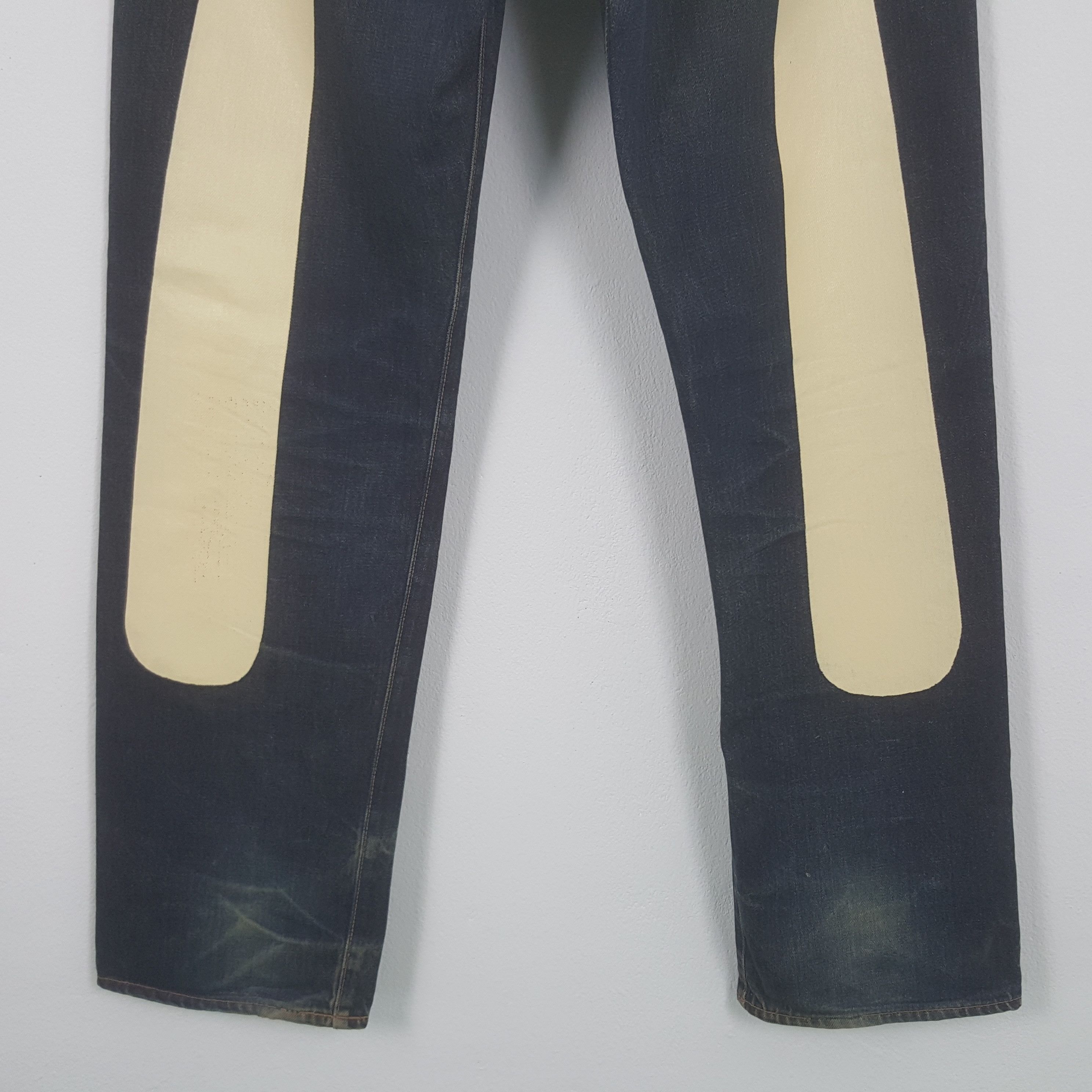 Japanese Brand Vintage Evis Japanese Brand Daicock Custom Art Denim Jeans Size US 31 - 3 Thumbnail