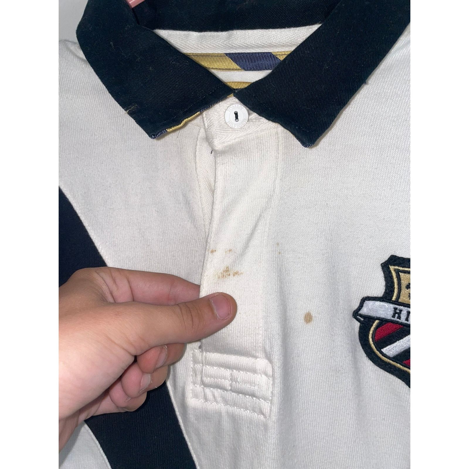 Tommy Hilfiger Tommy Hilfiger Long Sleeve Polo Shirt #8 Y2K Vintage XL Size US XL / EU 56 / 4 - 3 Thumbnail