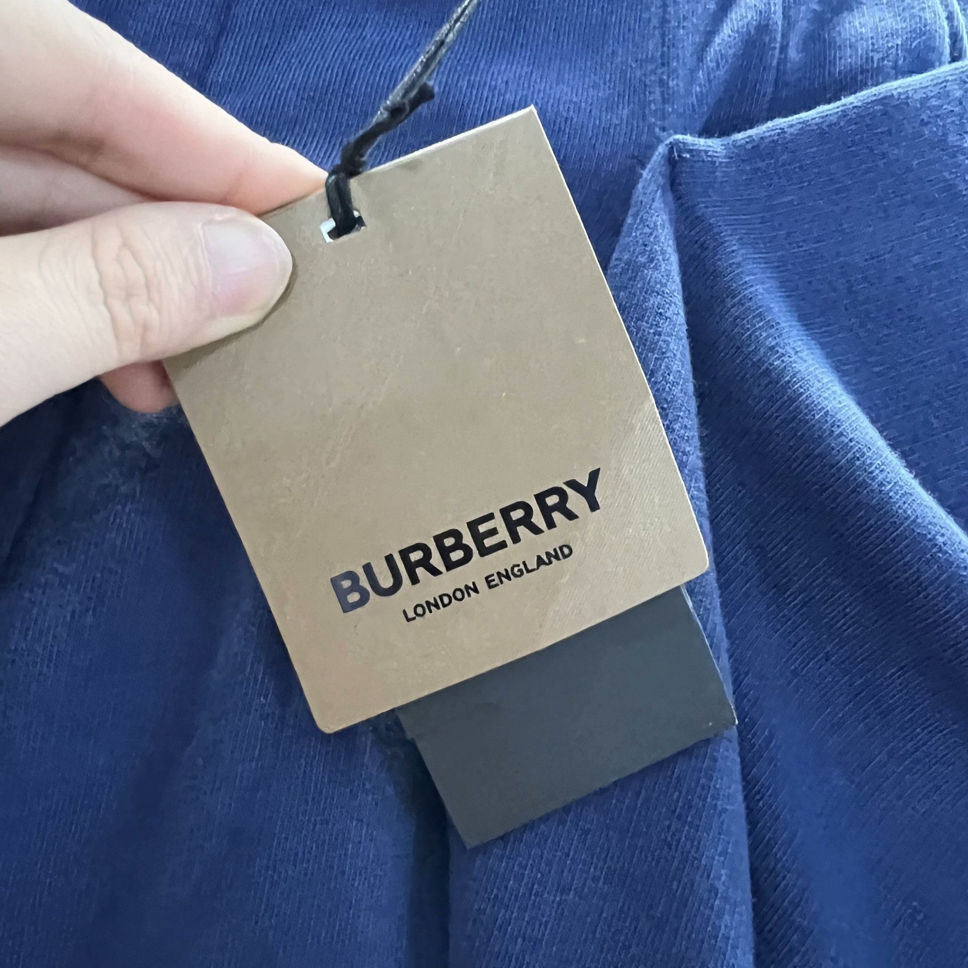 Burberry Burberry Navy High-Waist Straight-Leg Pants Size US 28 / EU 44 - 3 Thumbnail