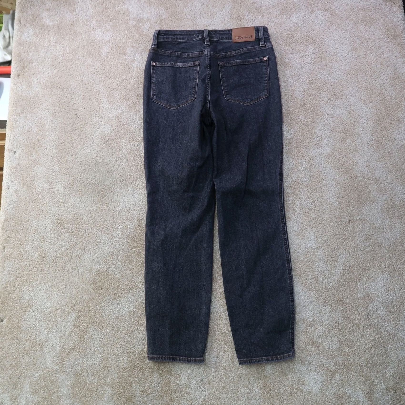 Vintage Judy Blue Slim Jeans Women's 5/27 Black Stretch Denim High Rise Skinny 5-Pocket Gold Button Zip Denim 28x28 Jeans Mens? Size 27" / US 4 / IT 40 - 6 Thumbnail