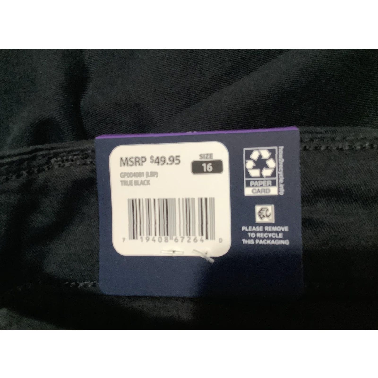 Gap GAP Shorts Womens 16 True Black Classic Midrise Short Stretch Cotton Chino NWT Size 38" / US 16 / IT 52 - 6 Thumbnail