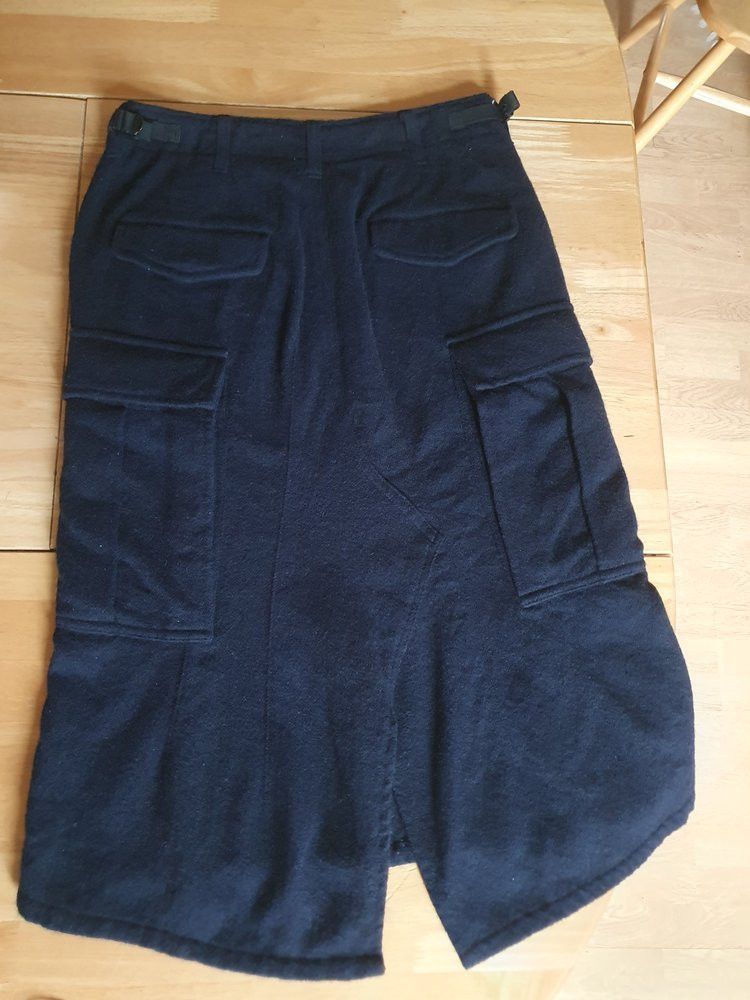 Comme des Garcons × Junya Watanabe Junya Watanabe Navy Wool Cargo Skirt Size 27" / US 4 / IT 40 - 2 Thumbnail