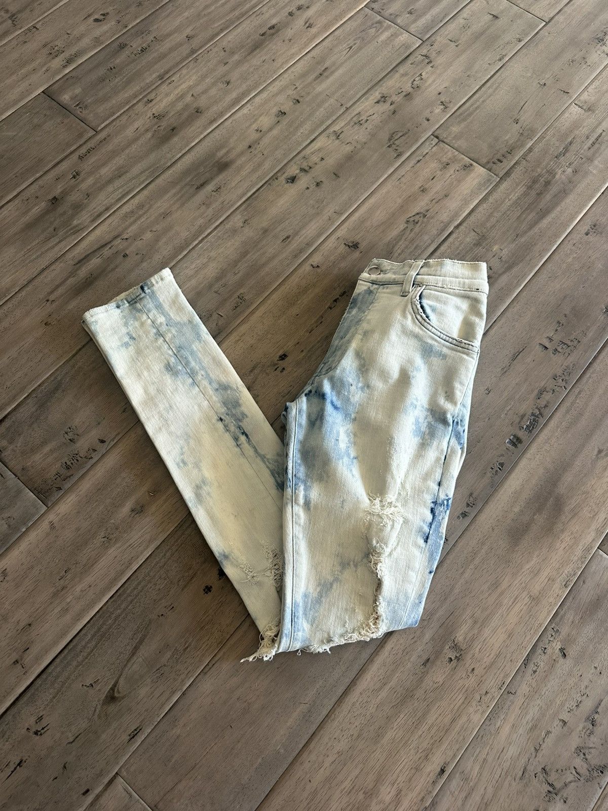 Amiri Trashed Cloud Indigo Jeans Amiri Sz 32 Size US 32 / EU 48 - 3 Thumbnail