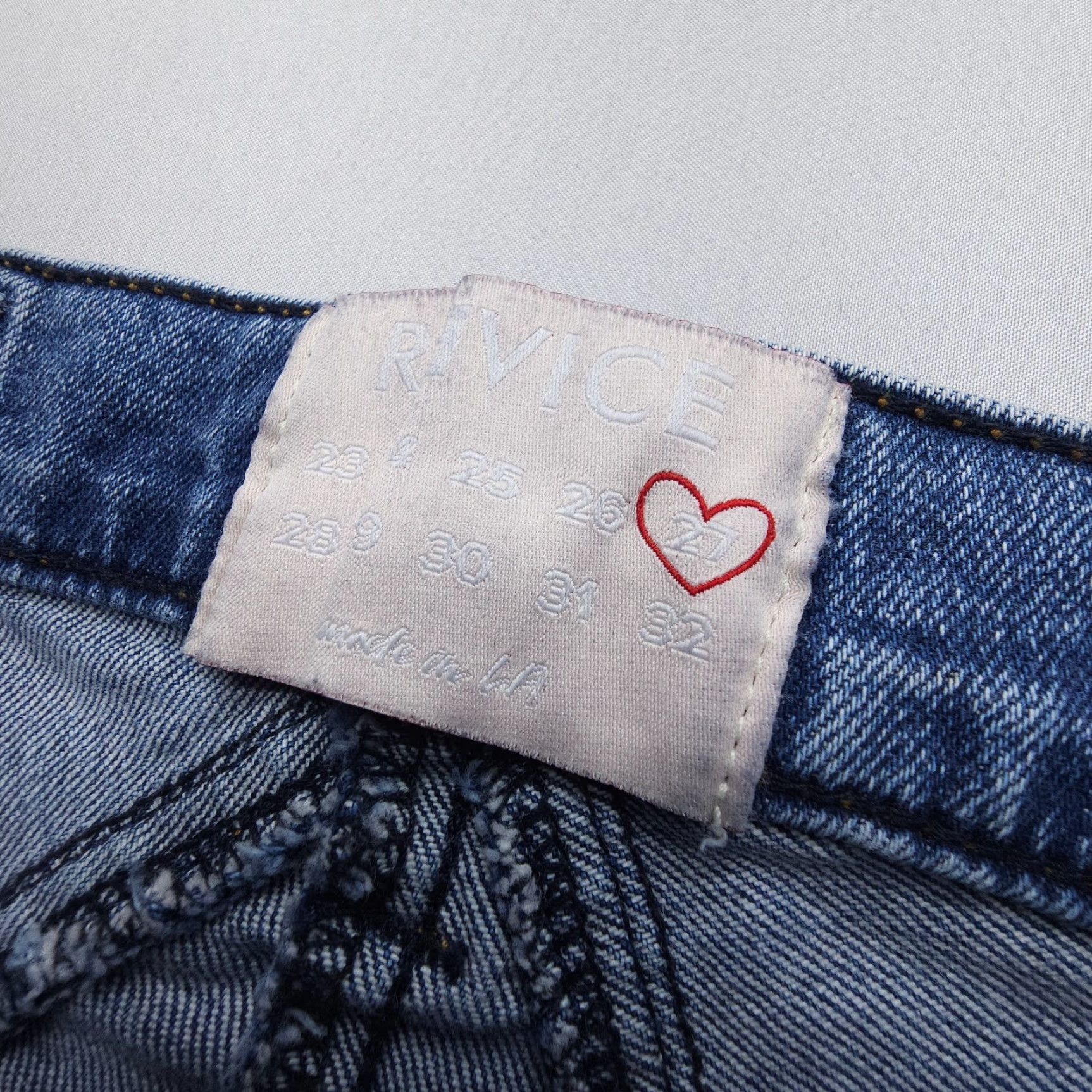 Vintage Revice Denim Venus Star High Rise Crop Jeans 27 Blue Stretch USA Made Womens Size 27 Jeans Crop Denim Size 27" / US 4 / IT 40 - 7 Thumbnail