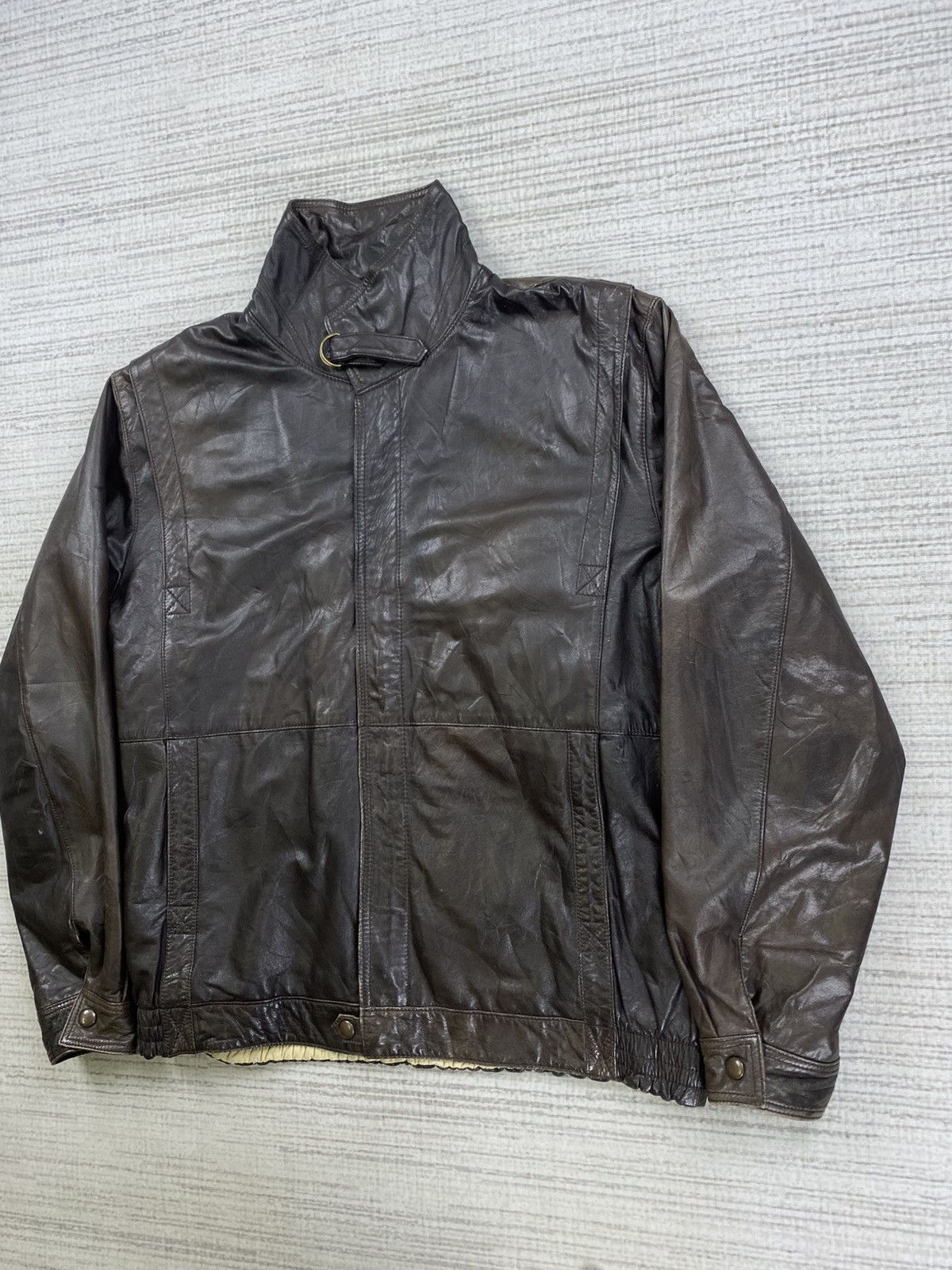 Le Grande Bleu (L.G.B.) × Vintage Vintage Japanese Brand Leather Jacket Size US L / EU 52-54 / 3 - 5 Thumbnail
