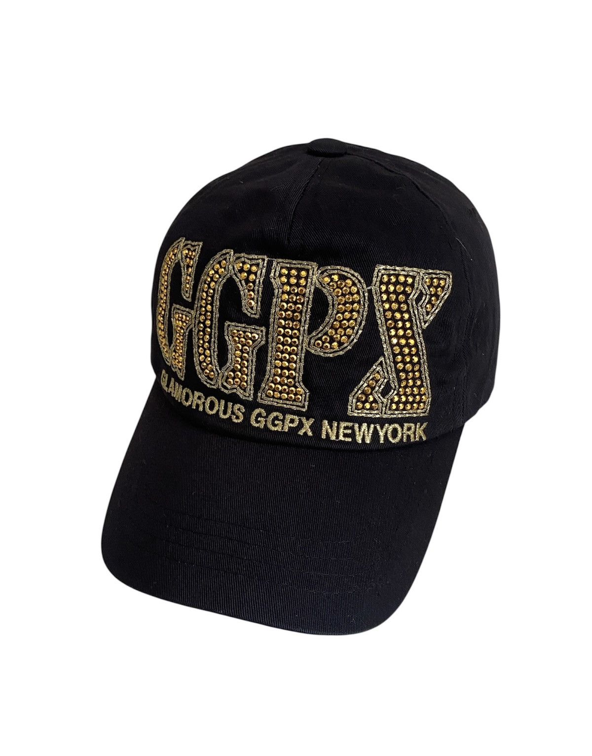 If Six Was Nine GGPX Glamorous Studded Logo Baseball Cap Black – New York Size ONE SIZE - 1 Thumbnail