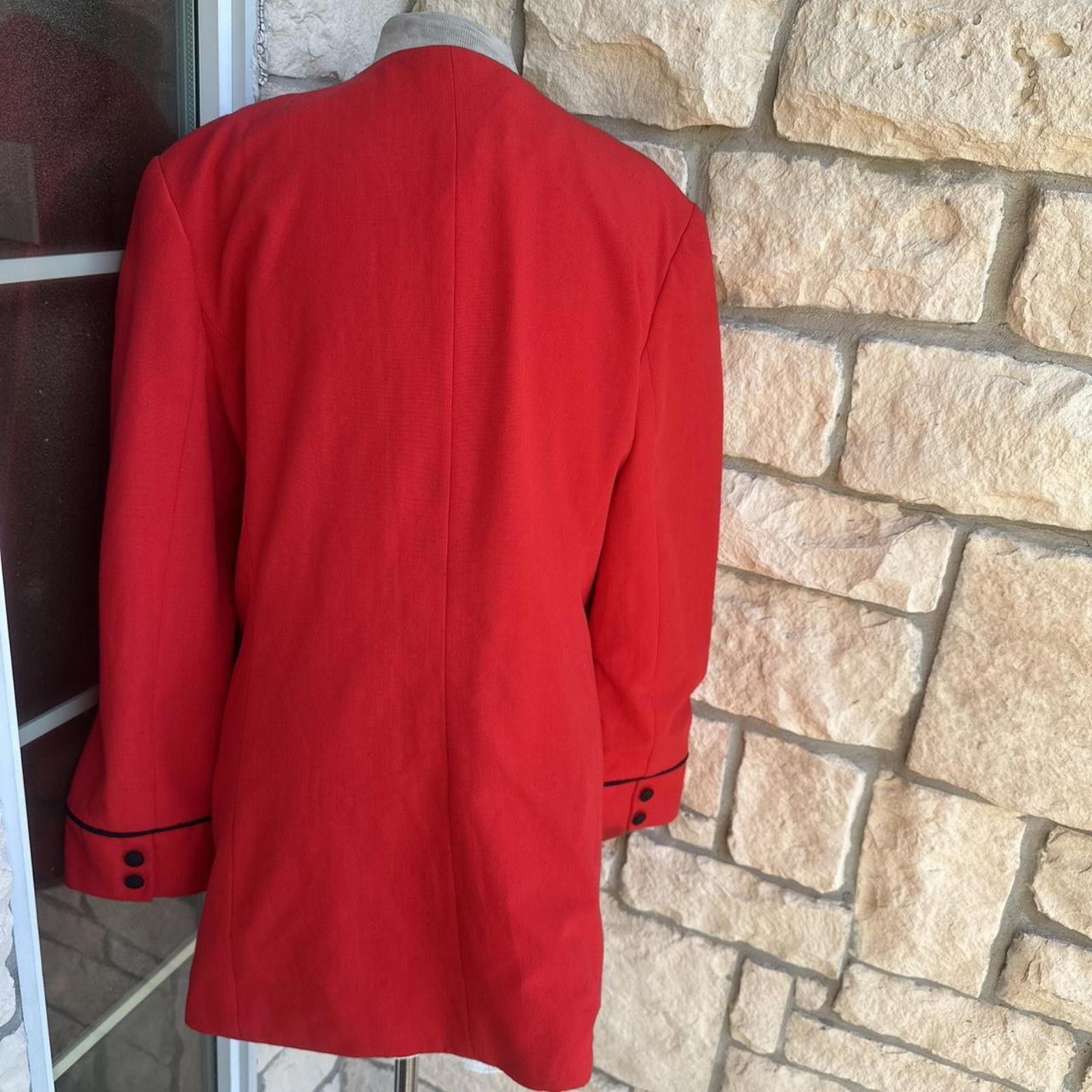 Other Red and black vintage 80s blazer jacket #80sfashion Size M / US 6-8 / IT 42-44 - 2 Thumbnail
