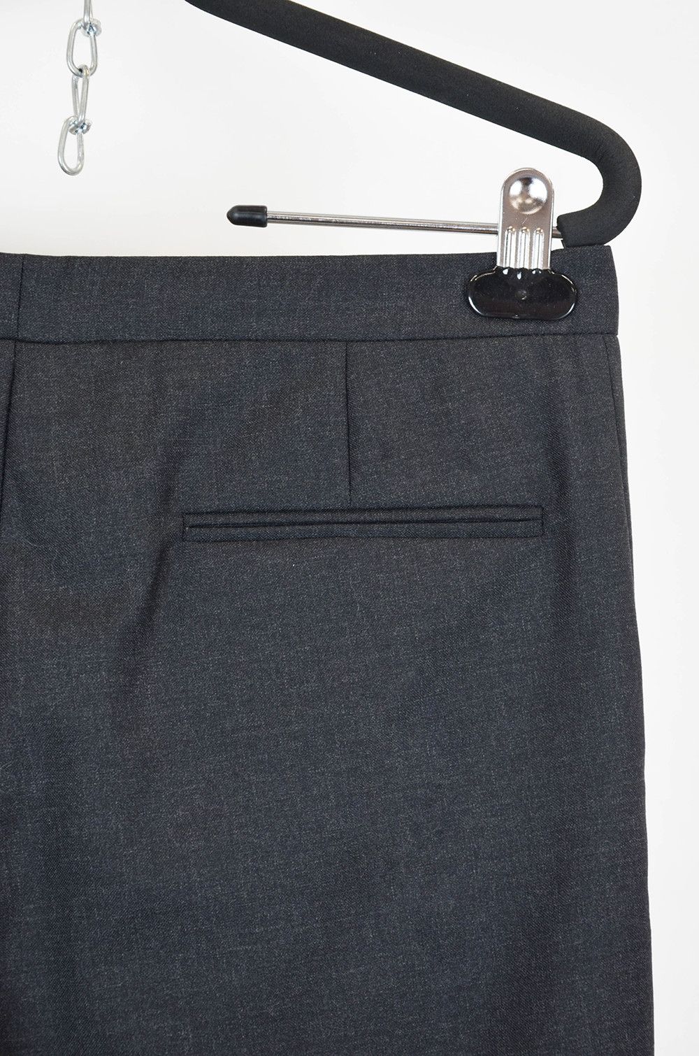 Marni MARNI Charcoal Virgin Wool Tailored Trousers - IT42 Size 28" / US 6 / IT 42 - 12 Thumbnail