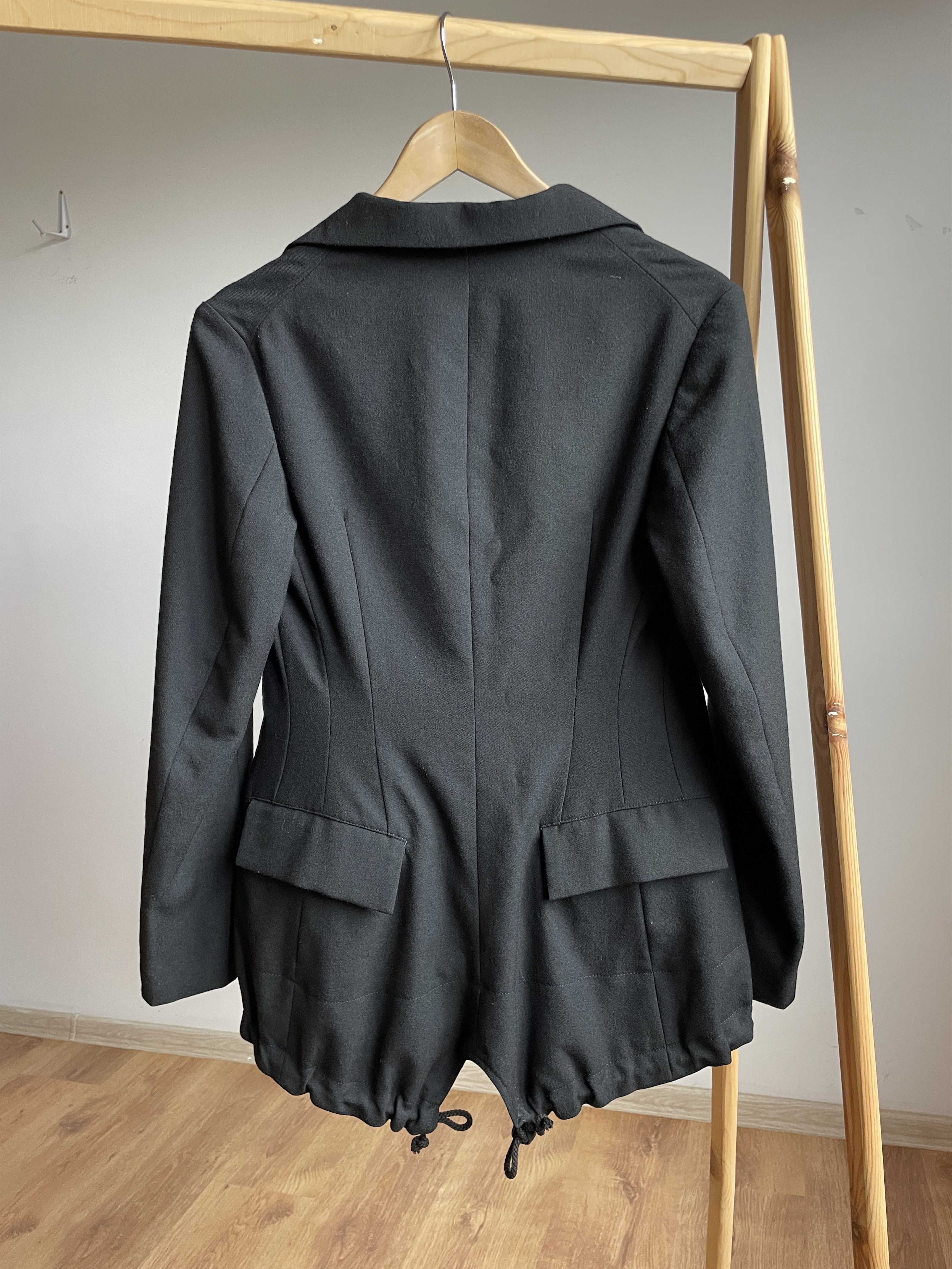Yohji Yamamoto Y's Yohji Yamamoto AW 2010 Womens Drawstring Hem Wool Blazer Size M / US 6-8 / IT 42-44 - 2 Thumbnail