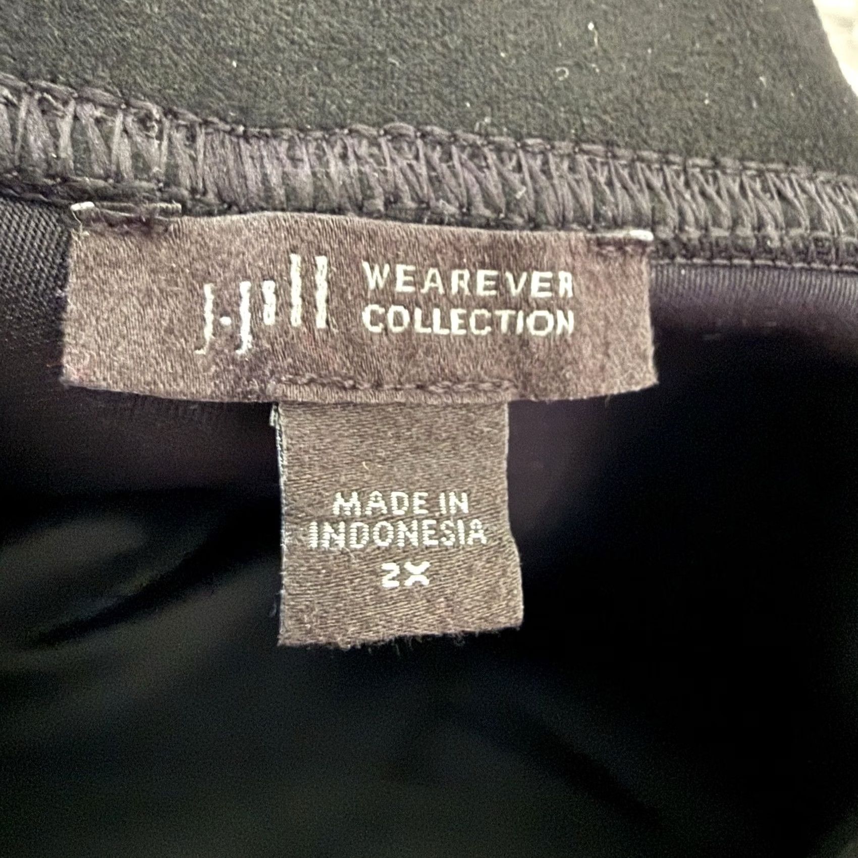 J. Jill J Jill Leggings Womens Plus Sz 2X Wearever Collection Pull On Faux Suede Stretch Black Size 40" / US 18 - 2 Thumbnail