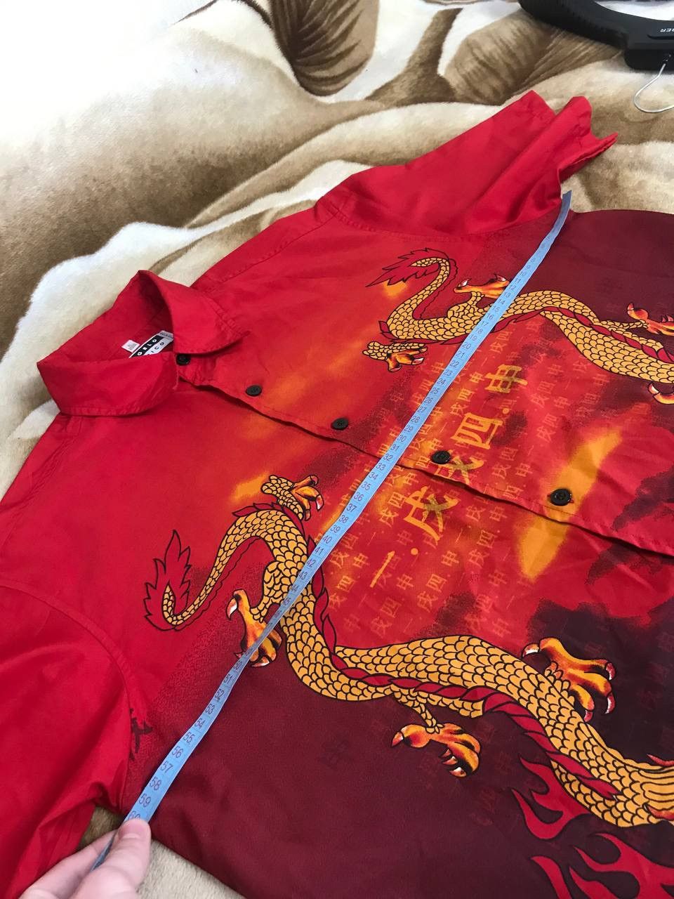 Anime 🔥 Japan Dragon 90s Vintage Anima Streetwear Hawaiian Shirt Size US XL / EU 56 / 4 - 7 Thumbnail