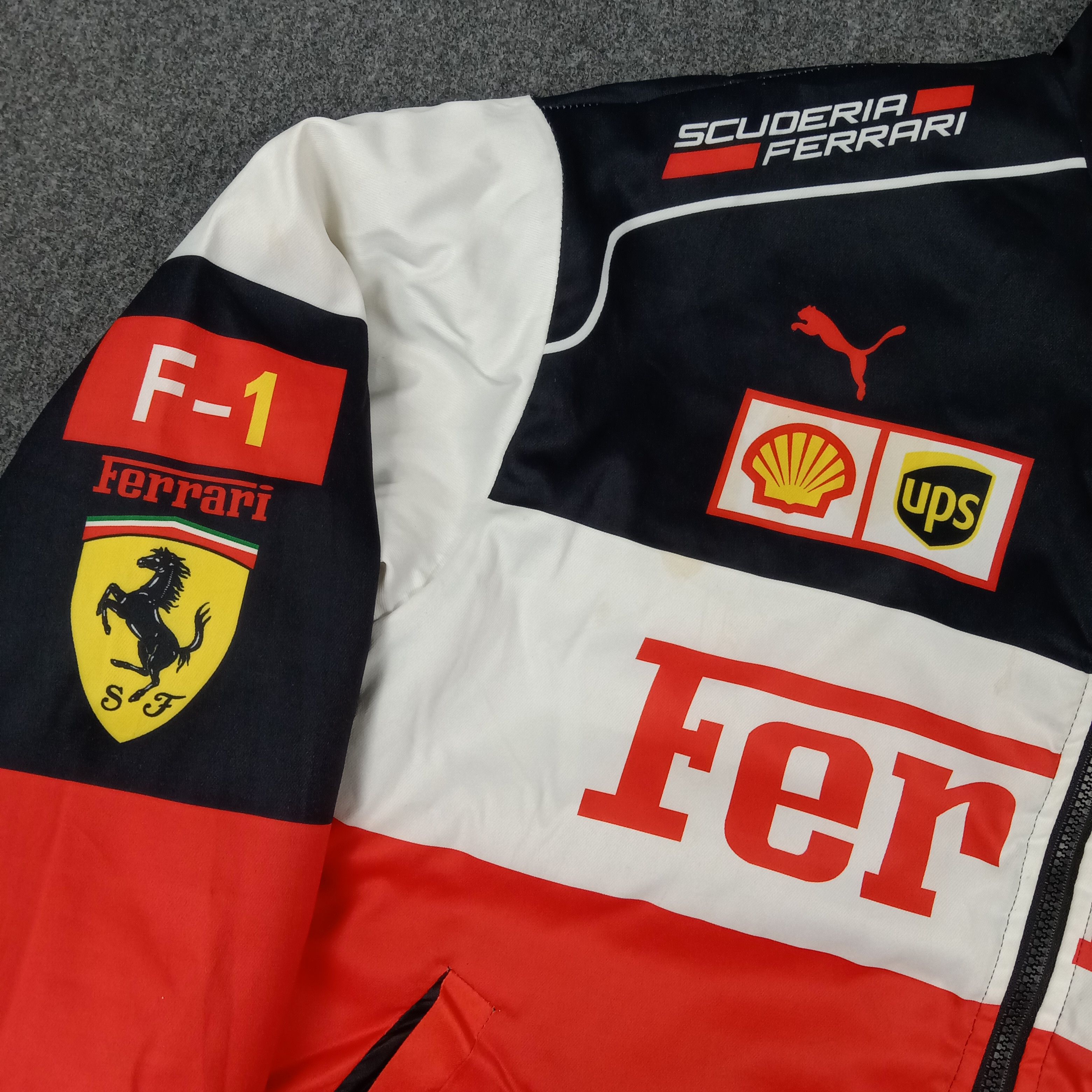 Puma × Vintage Ferrari Puma Shell Racing Team Formula One Jacket Size US L / EU 52-54 / 3 - 3 Thumbnail